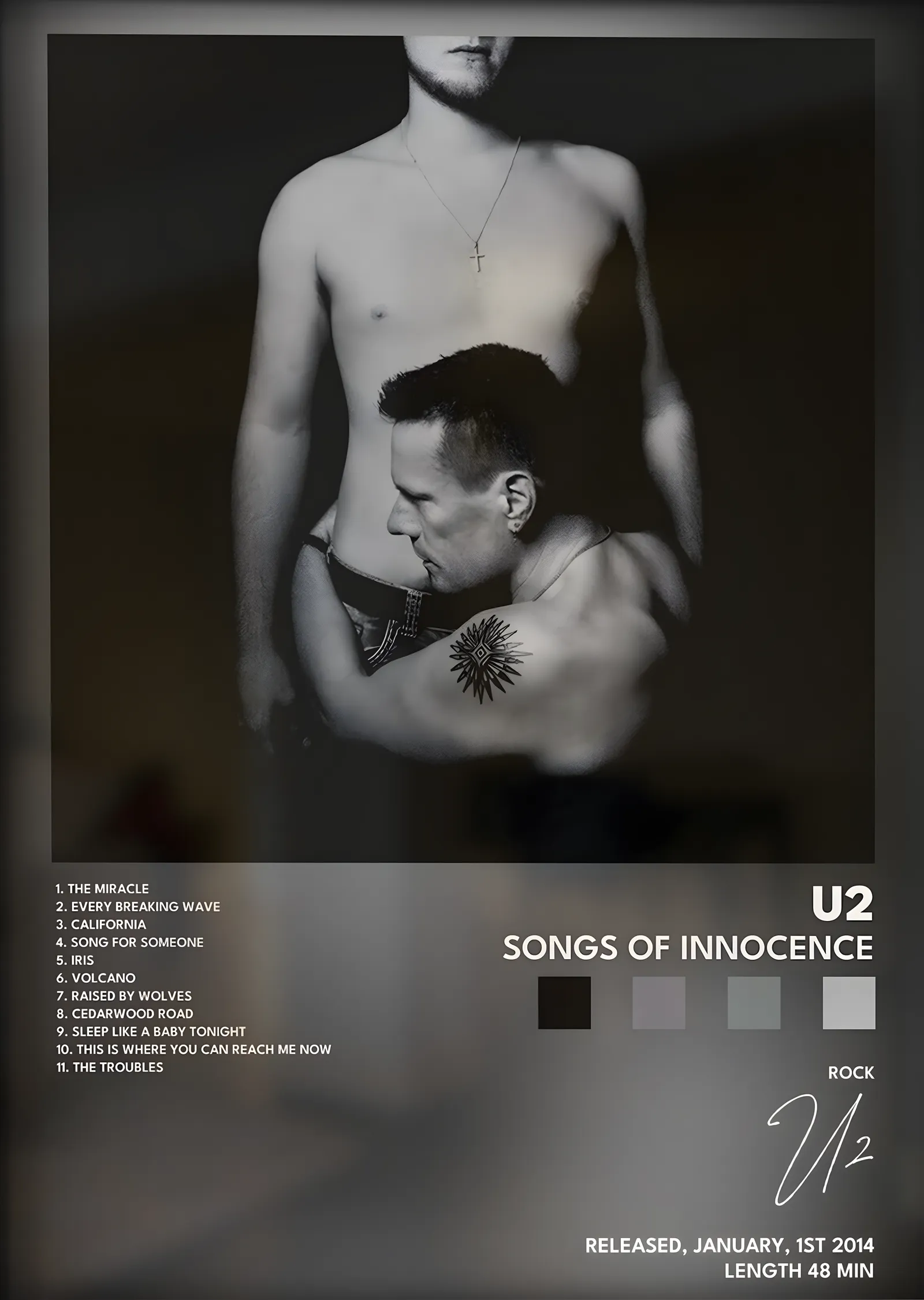 U2: Songs of Innocence metal tablo