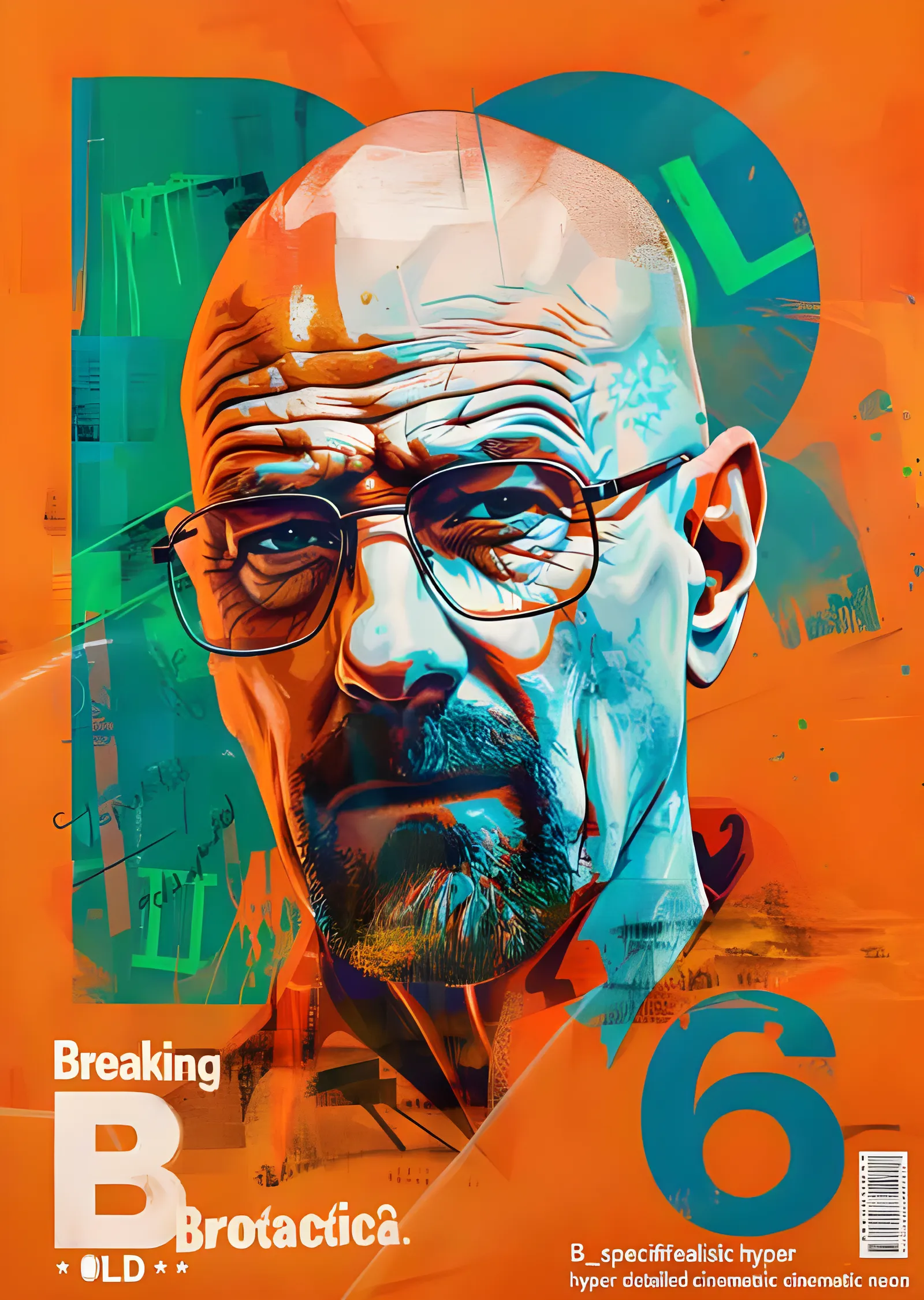 Walter White - Breaking Bad Dergi Kapağı metal tablo
