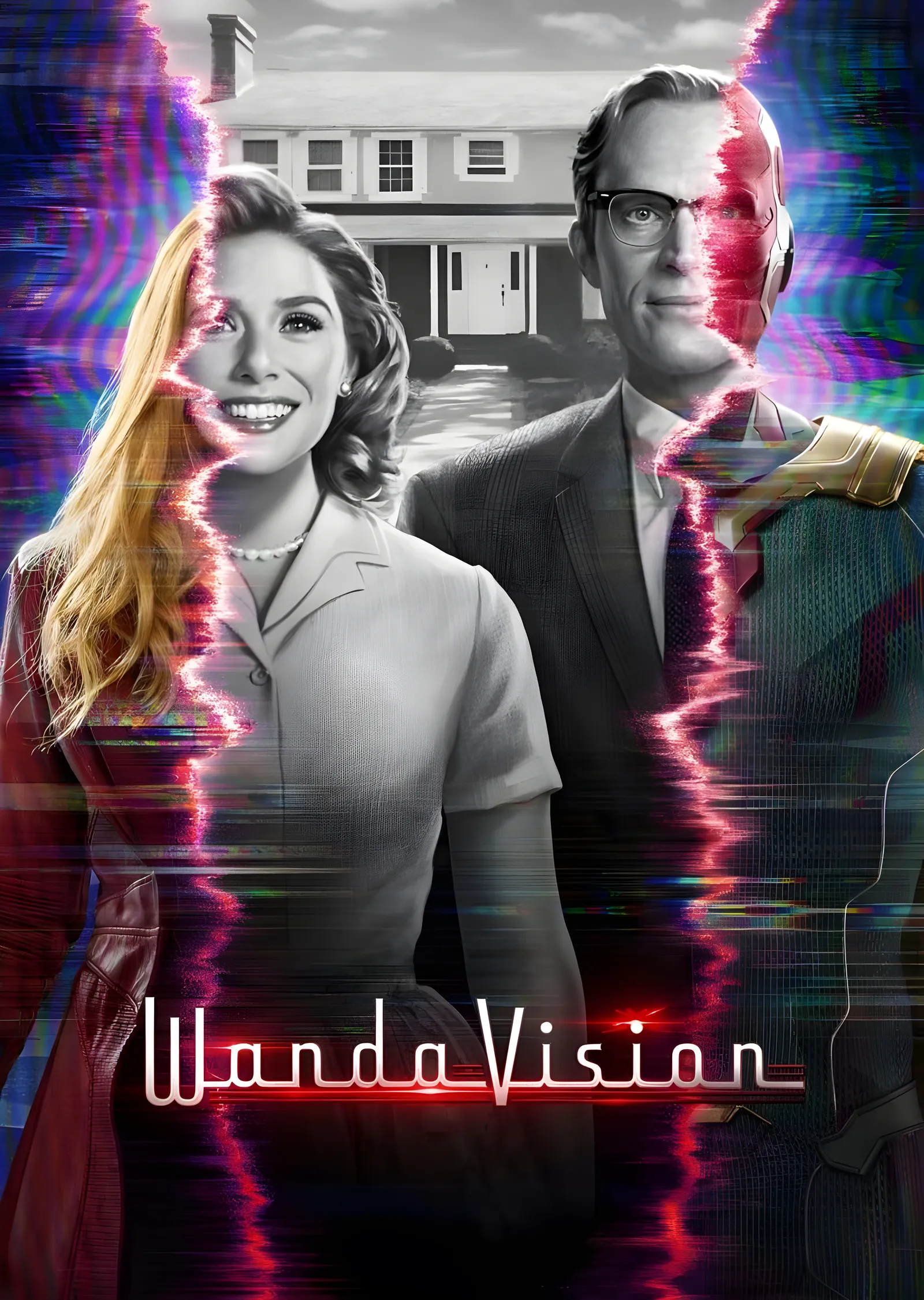 WandaVision - Ev Önünde metal tablo