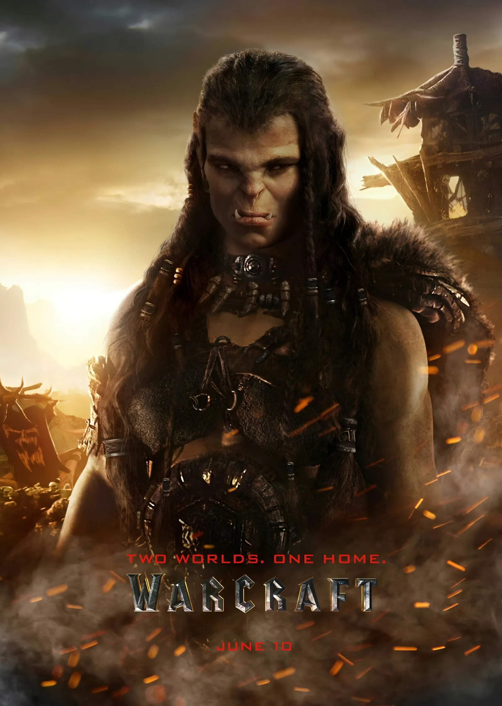 Warcraft - Yarı Ork Savaşçı metal tablo