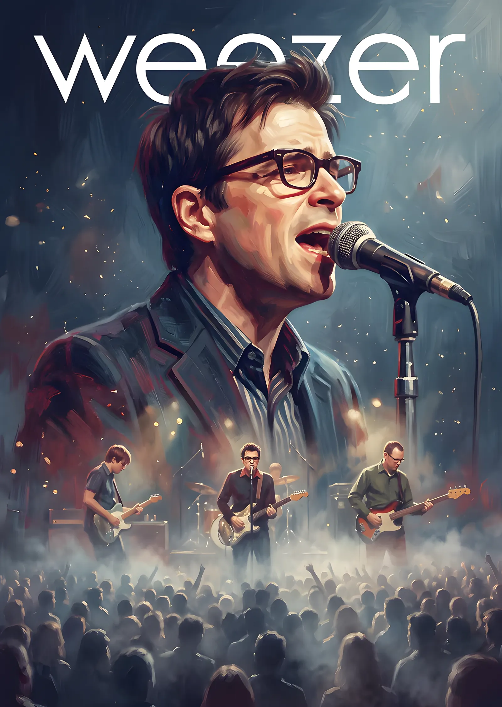 Weezer - Konser metal tablo