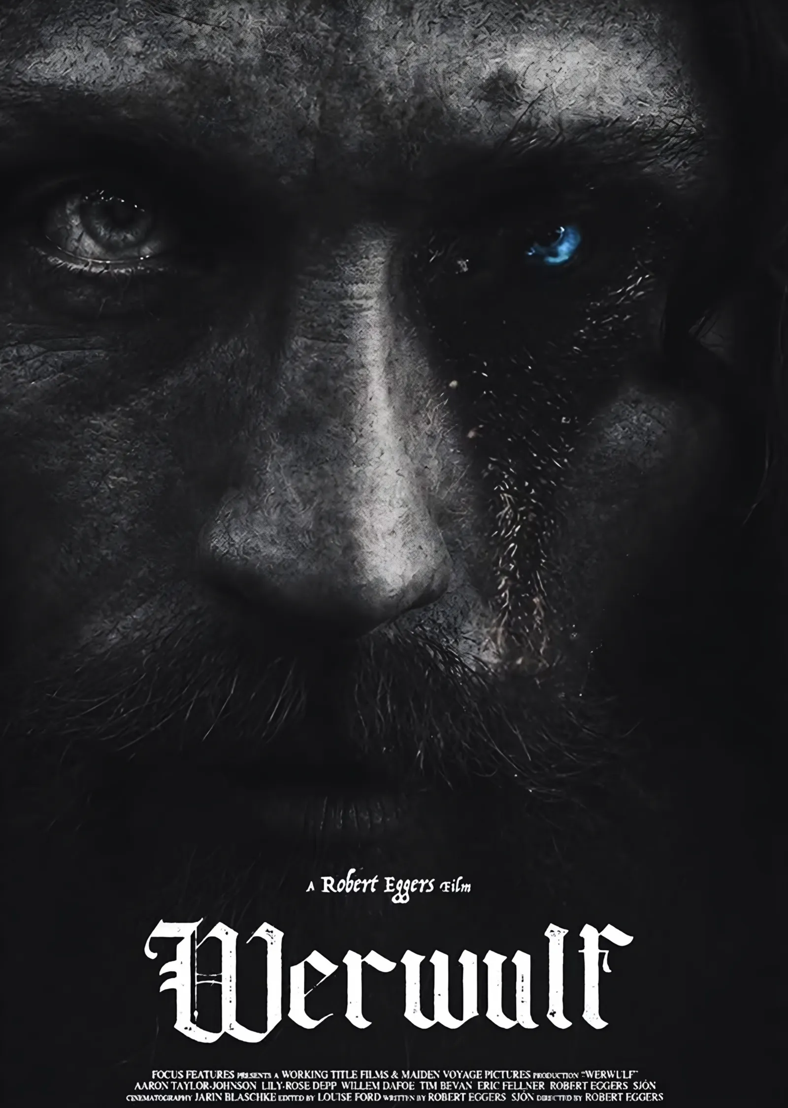 Werwulf Yakın Plan metal tablo