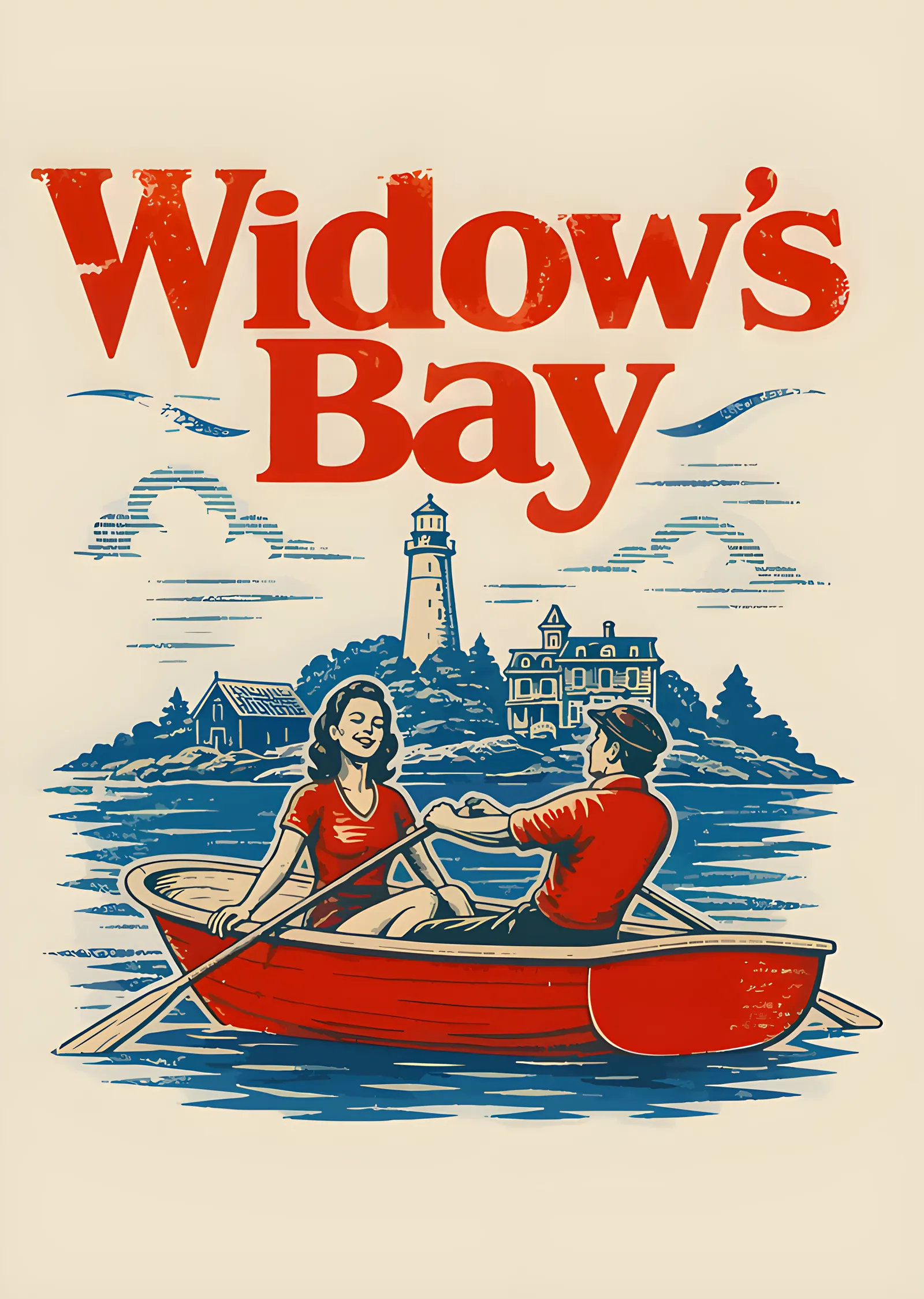 Widow's Bay - Vintage Kayık metal tablo