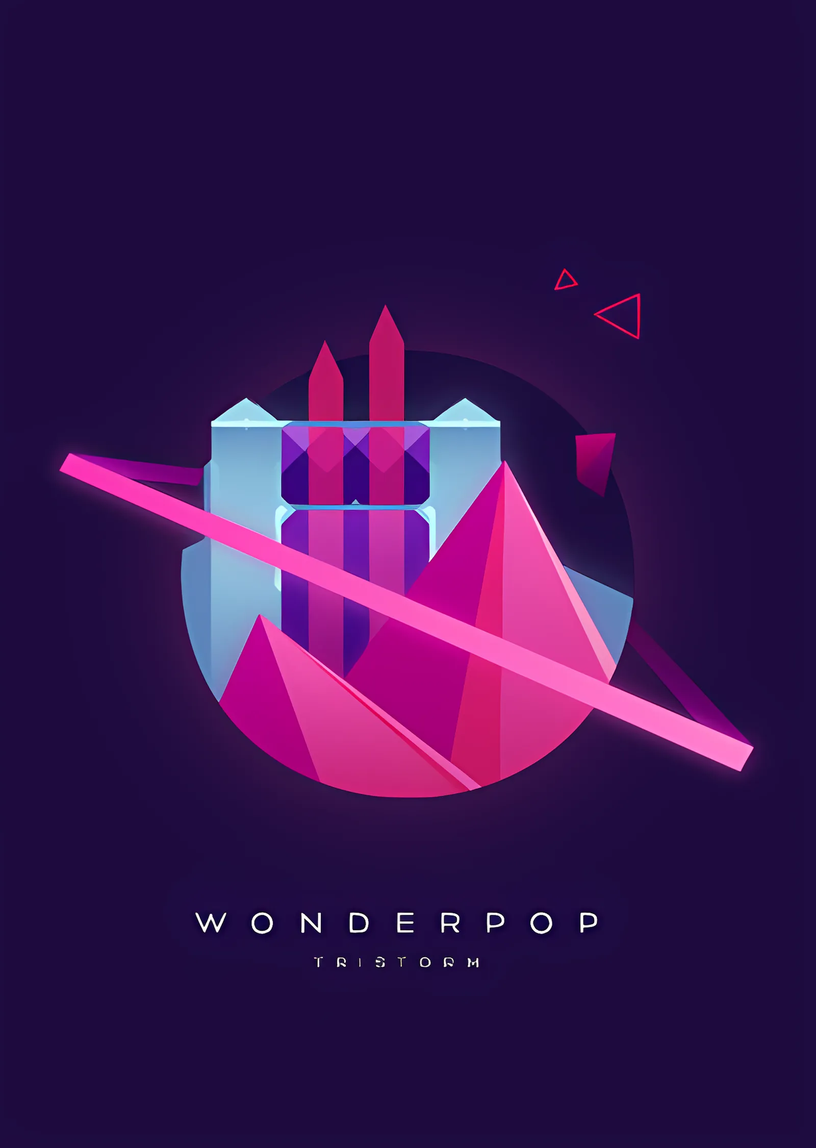 Wonderpop - Geometry Dash metal tablo