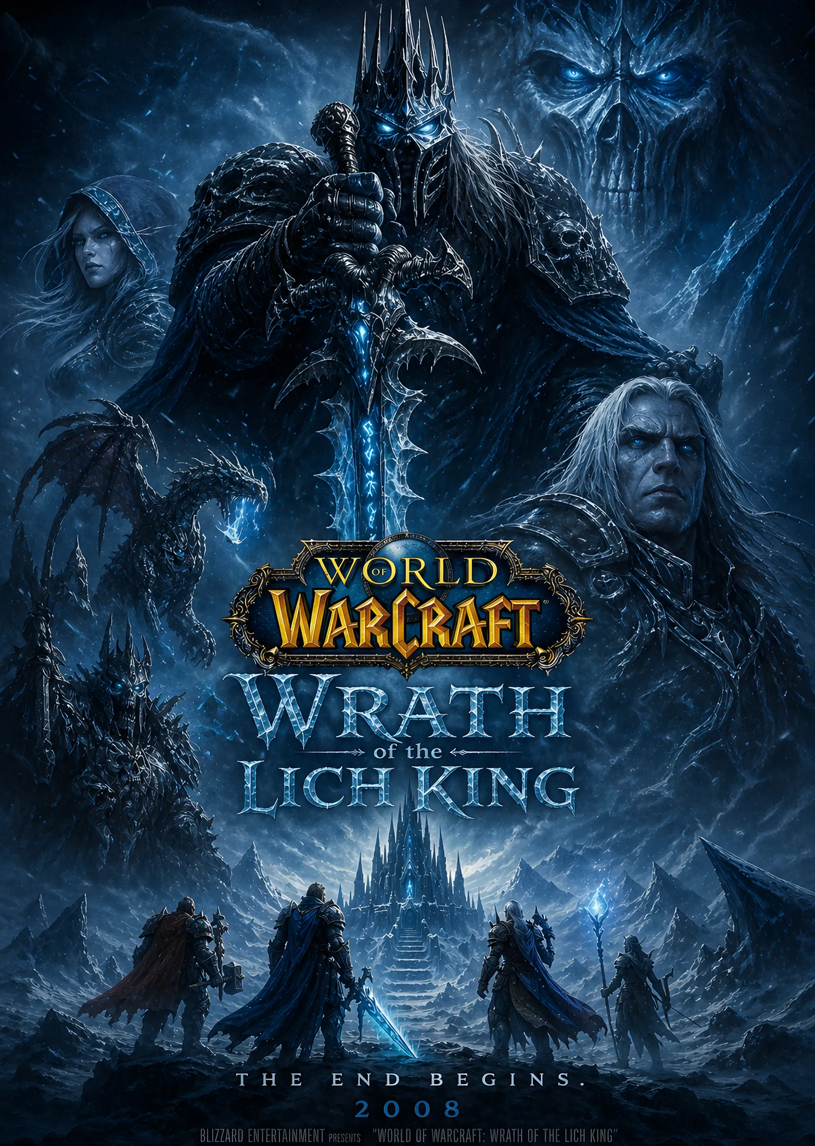 World of Warcraft - Wrath of the Lich King metal tablo