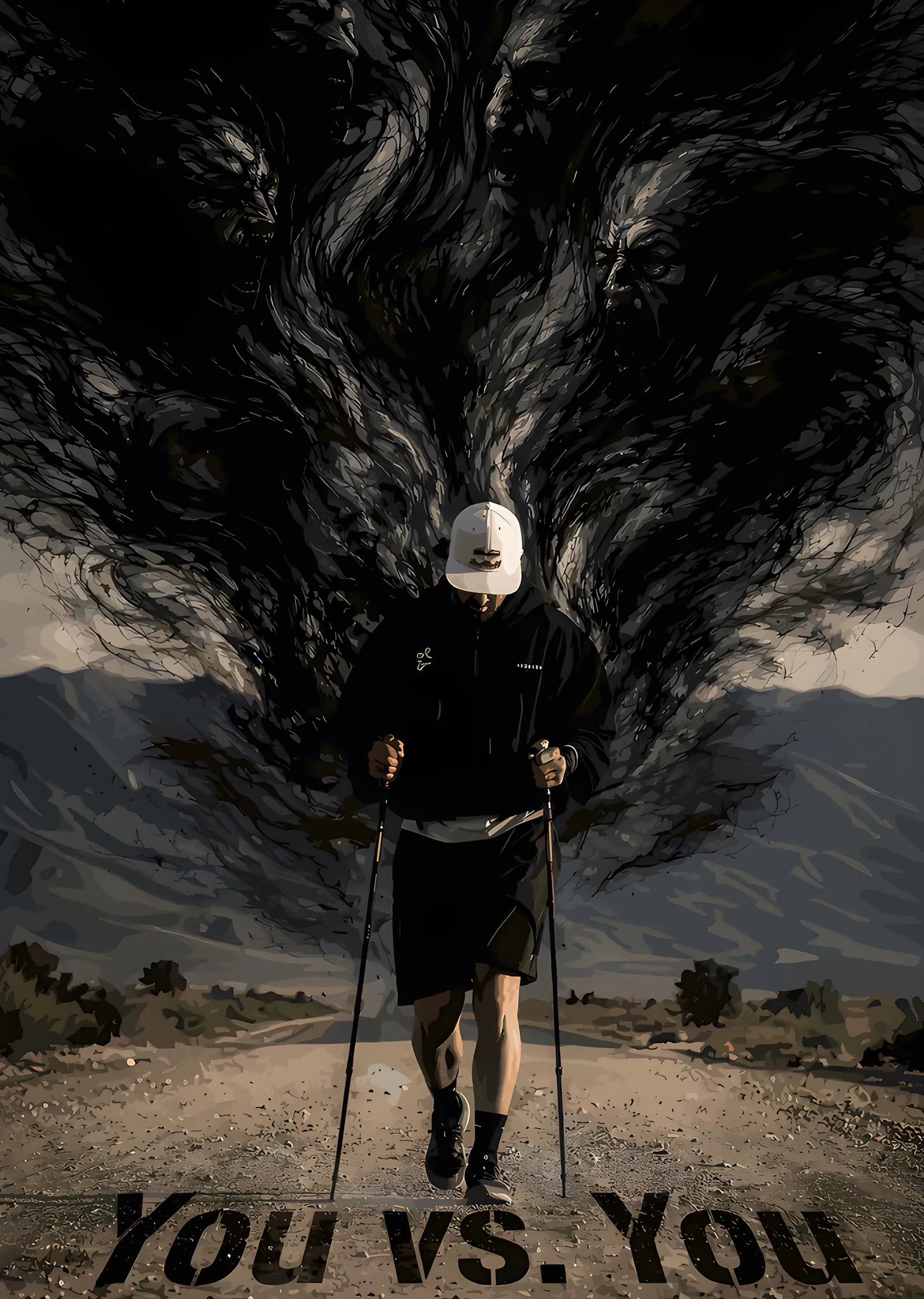 You vs You - Duman Gölge metal tablo