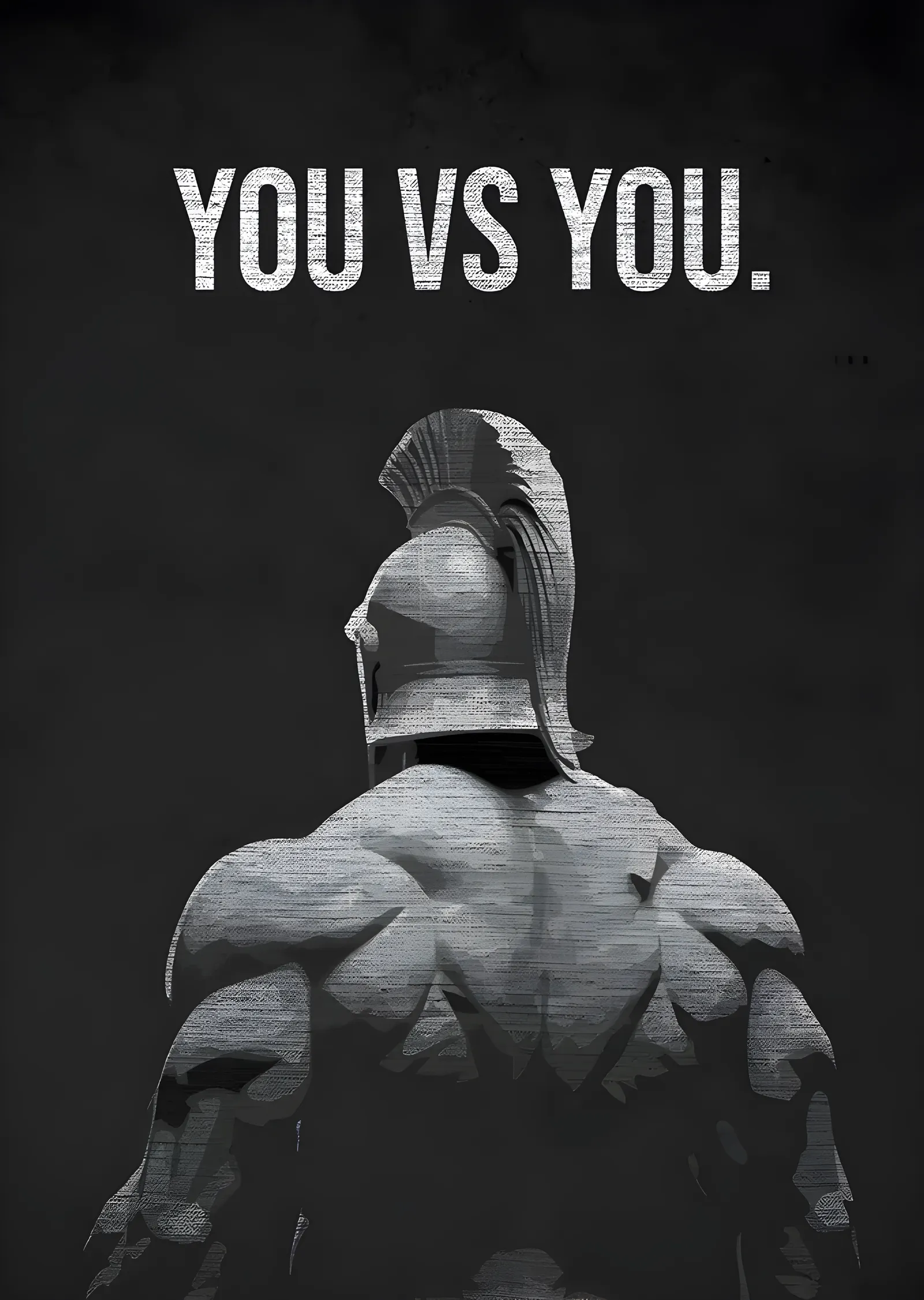 You vs You - Spartalı Heykel metal tablo