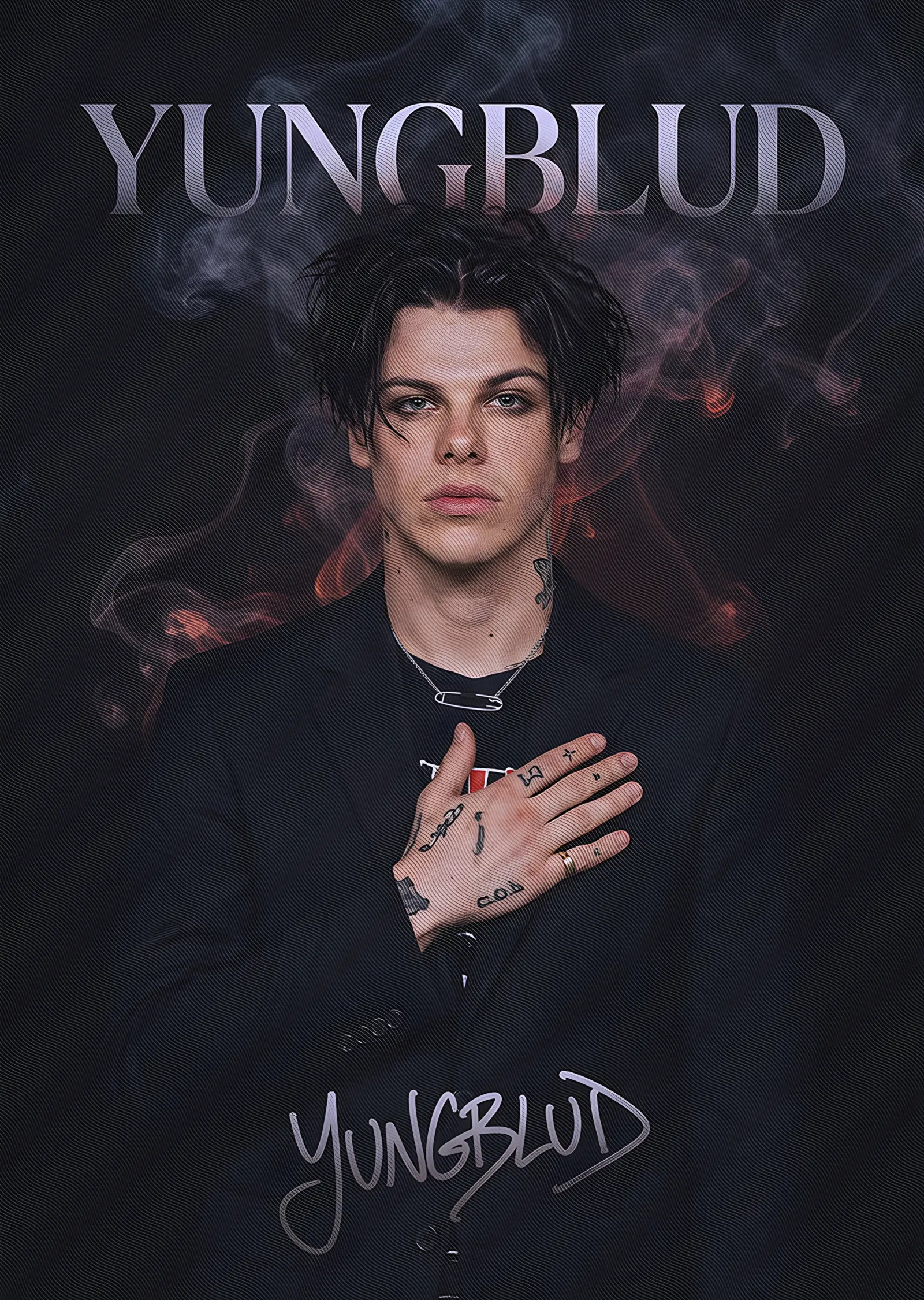 Yungblud - Duman metal tablo