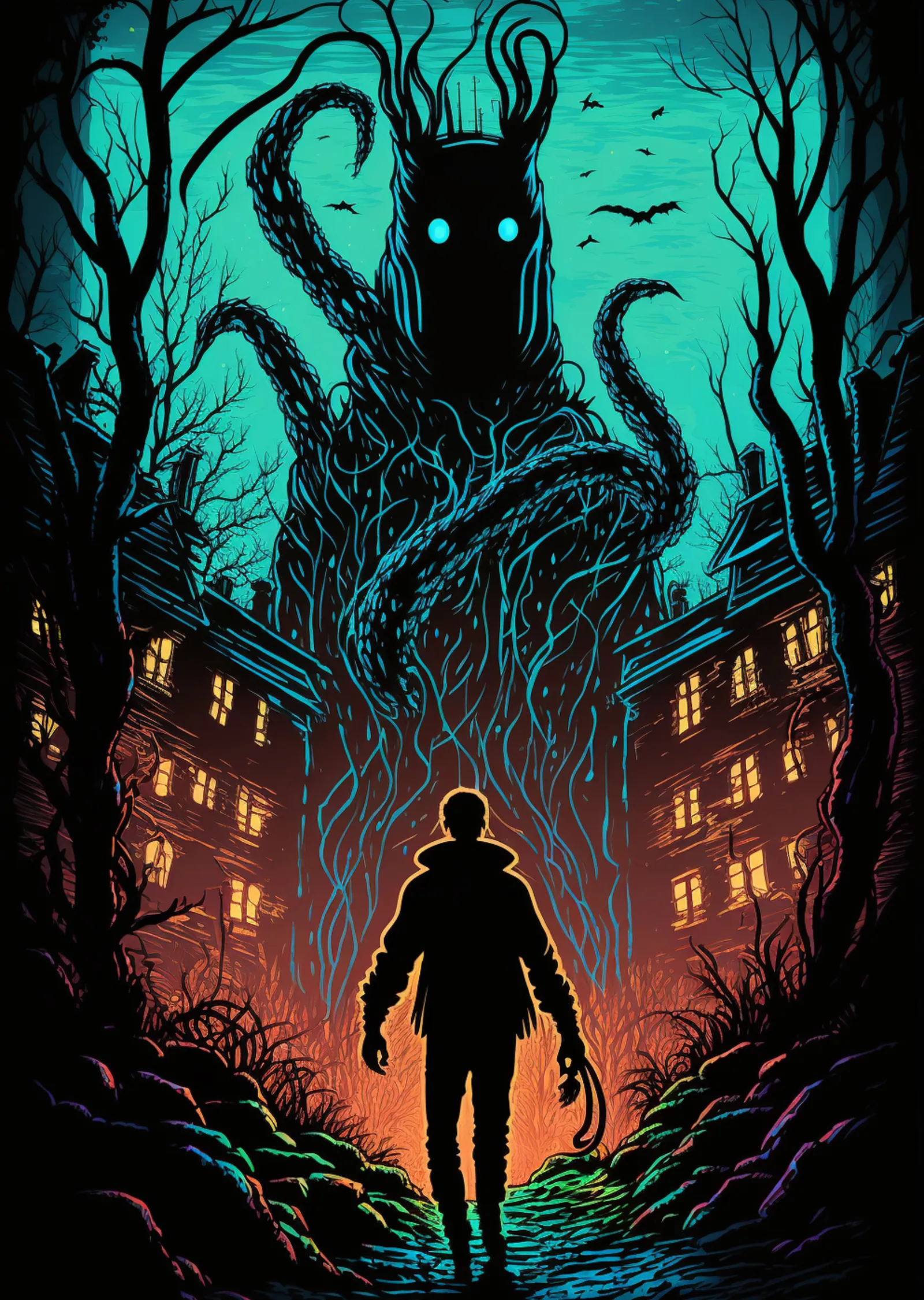 Cthulhu Yaklaşıyor metal tablo
