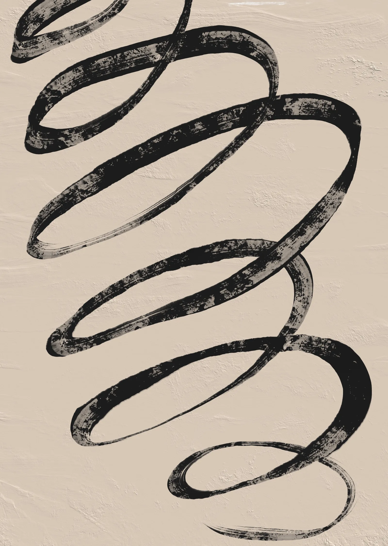 Siyah Dalgalar metal tablo