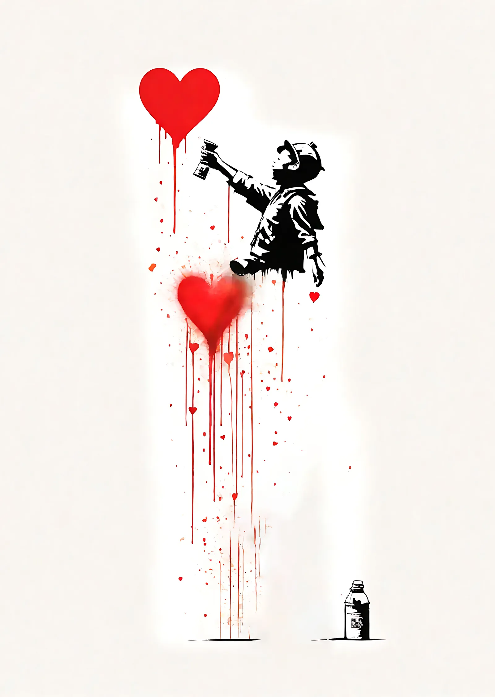 Banksy: Sevgi Bombası metal tablo