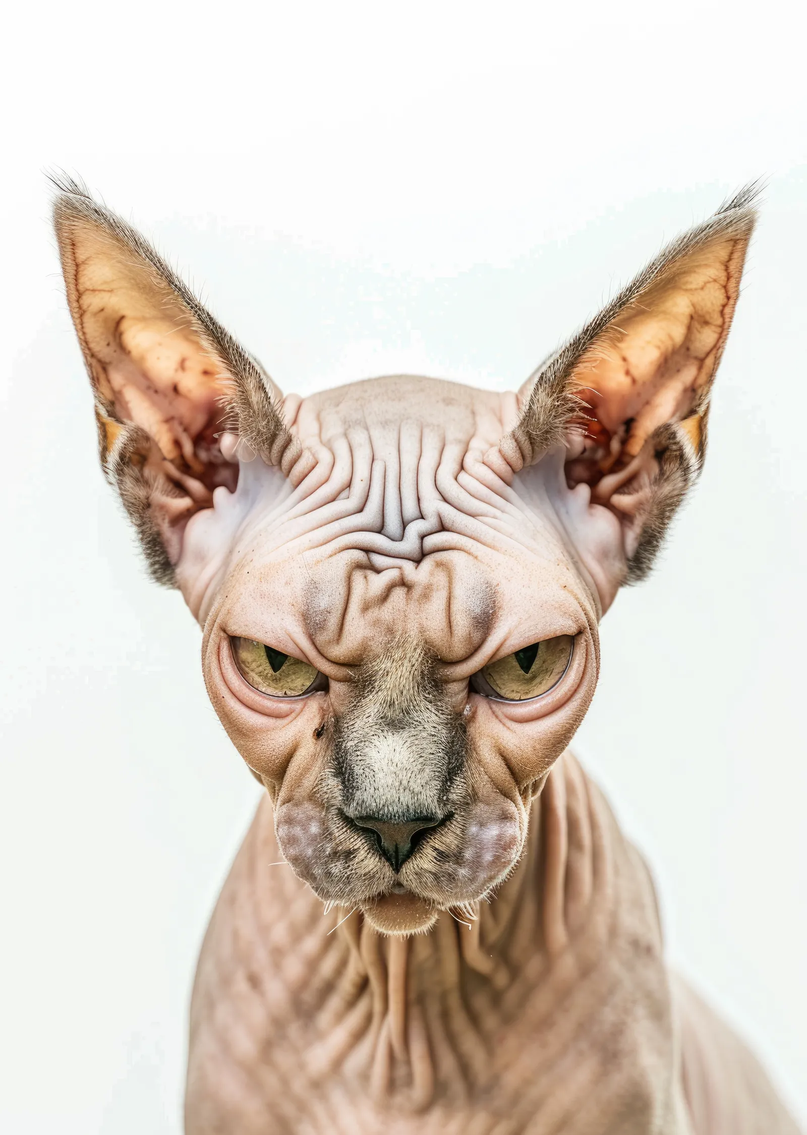 Sphynx Kedisi: İfadesiyle Dikkat Çeken Bir Portre metal tablo