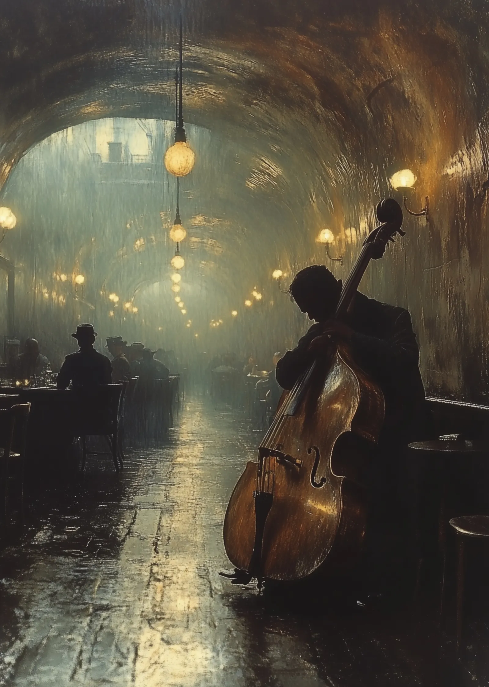 Müzik ve Yağmur: Bir Akustik An metal tablo