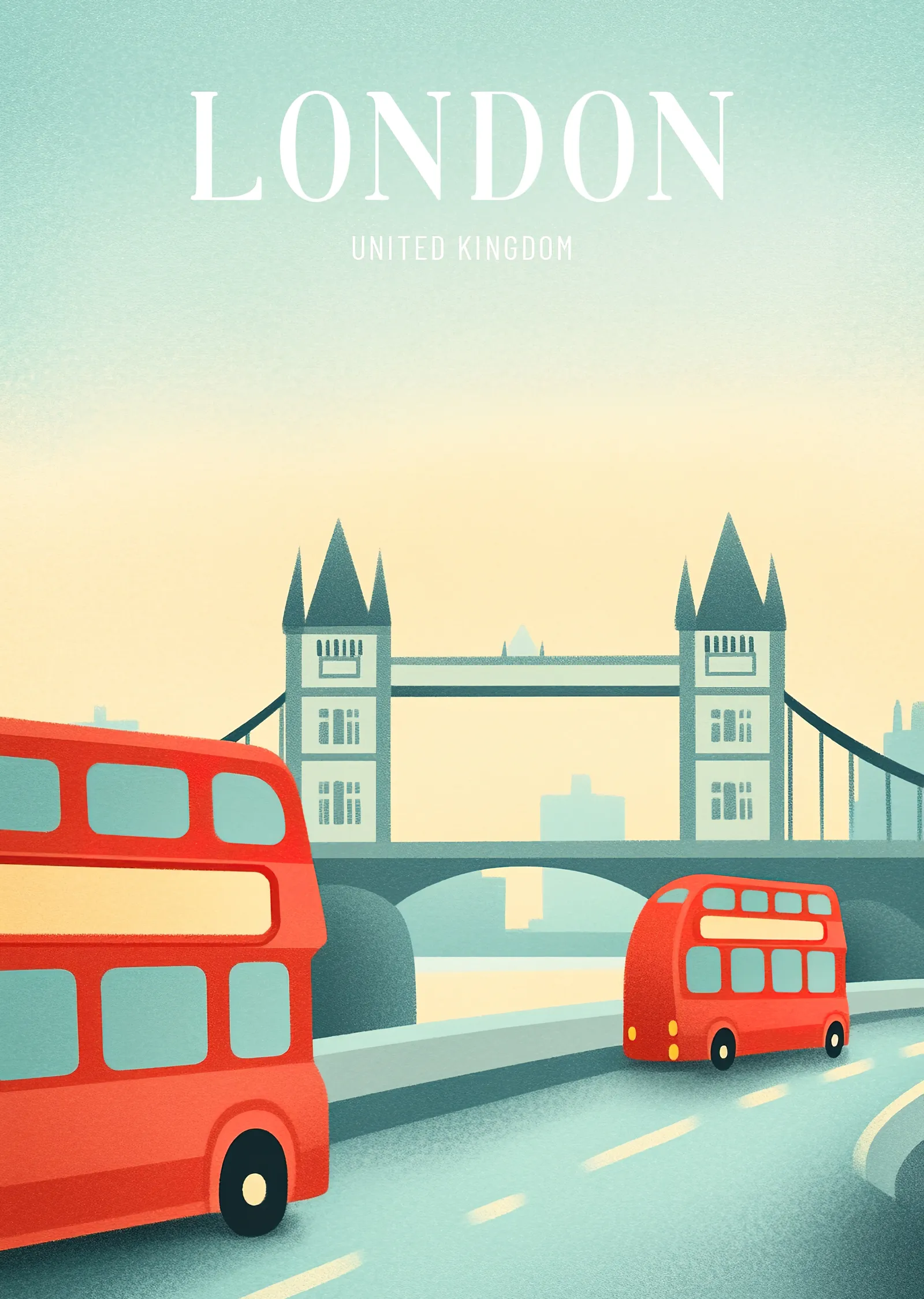London Birleşik Krallık metal tablo