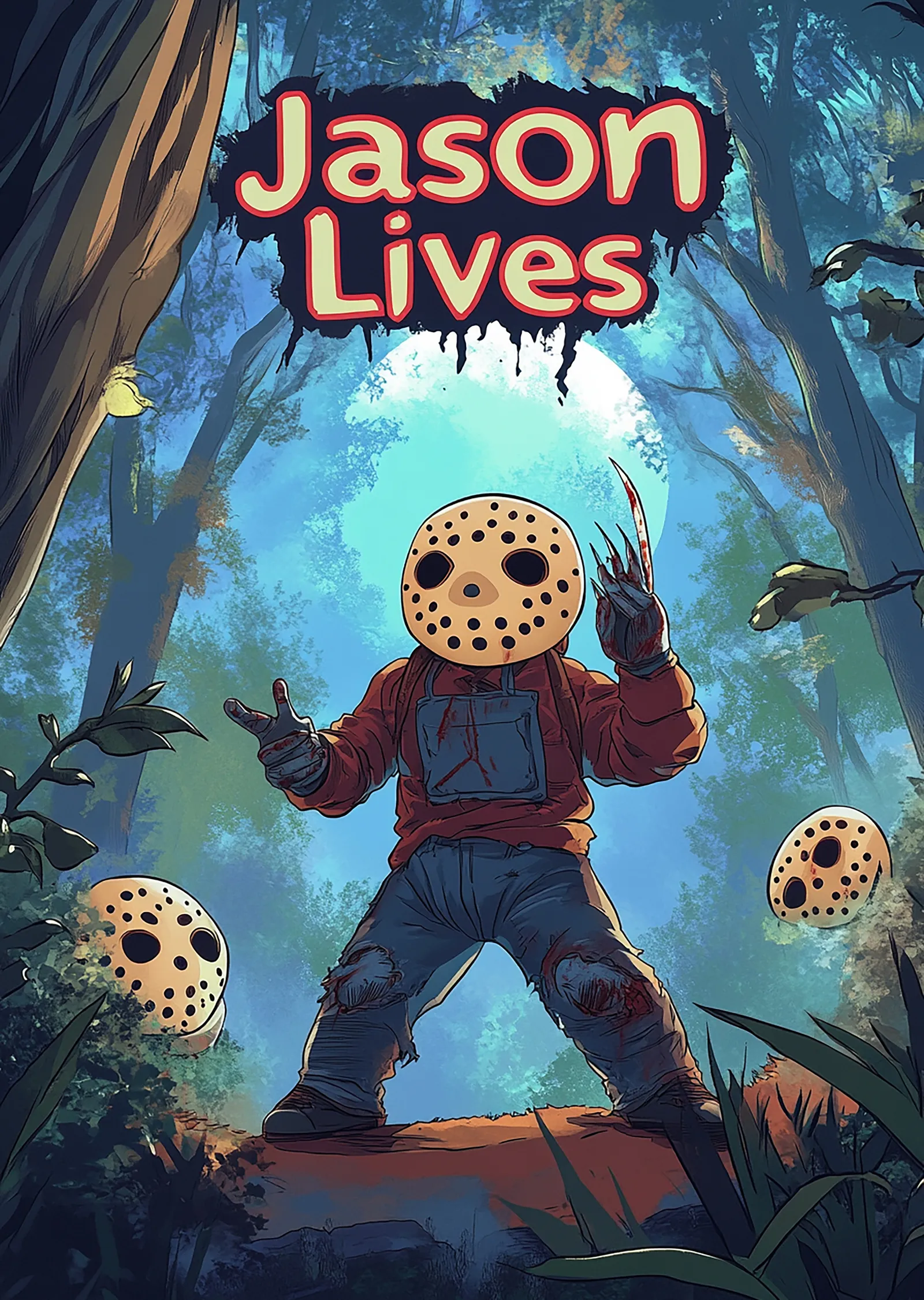 Jason Voorhees: Jason Lives metal tablo