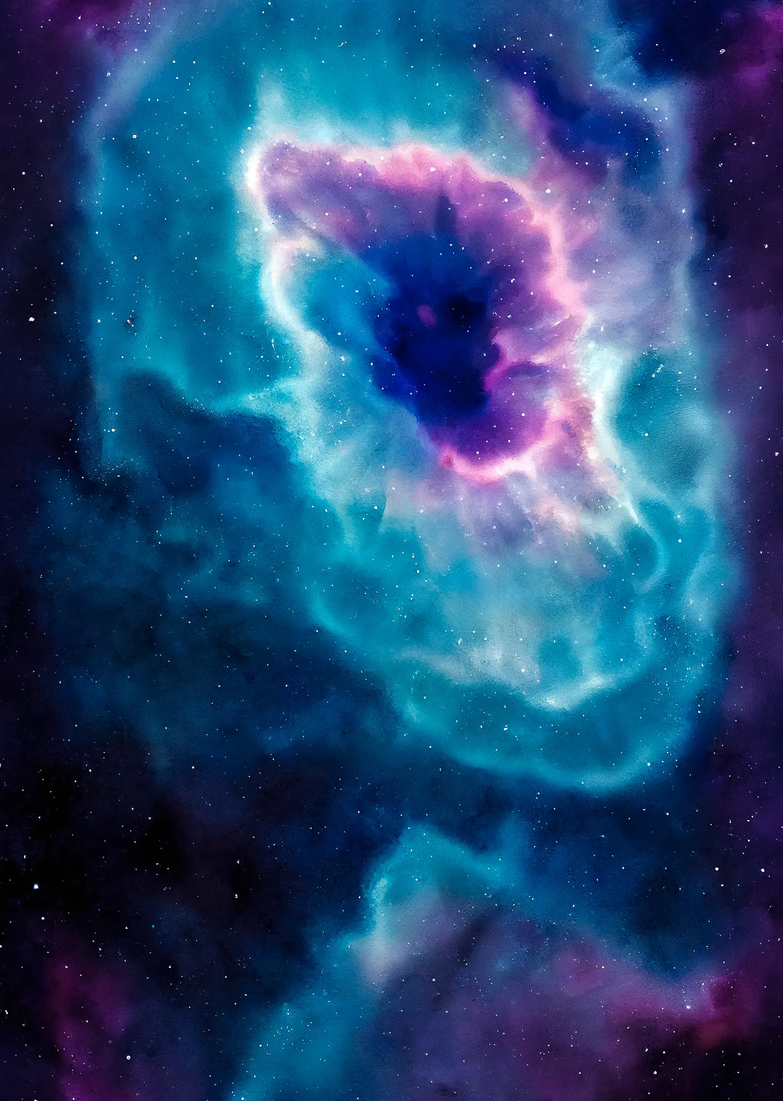 Kozmik Nebula: Uzayın Renkli Güzellikleri metal tablo