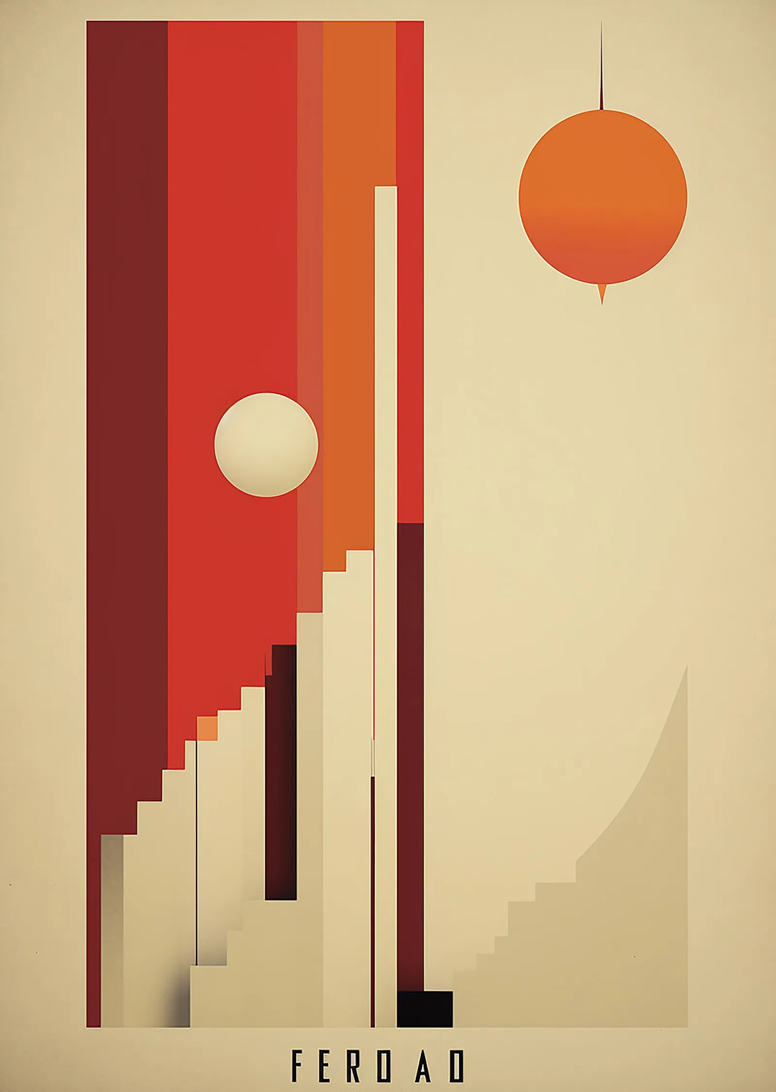 Soyut Sanat Eseri: Minimalist Yorum metal tablo