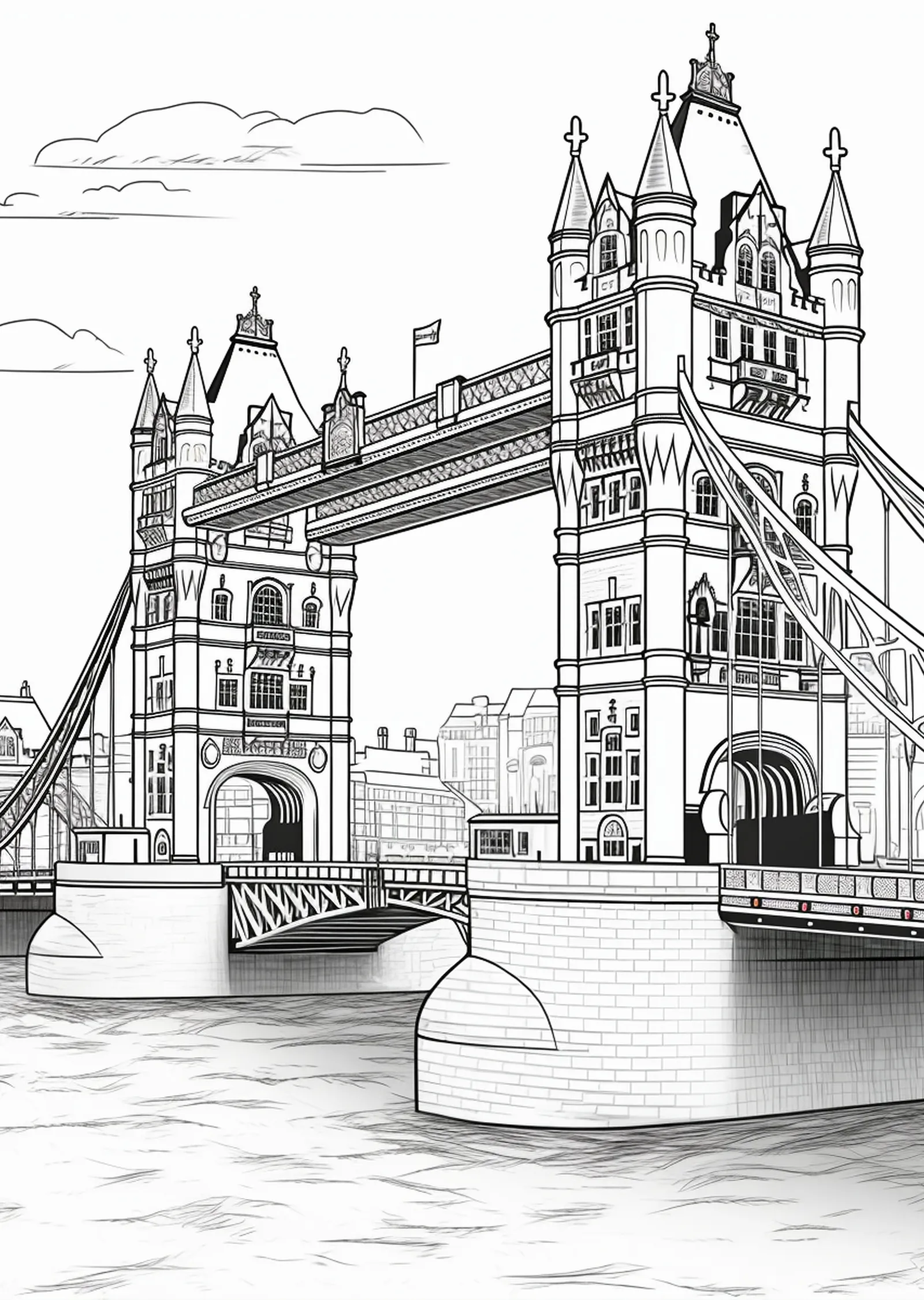 Tower Bridge Londra metal tablo