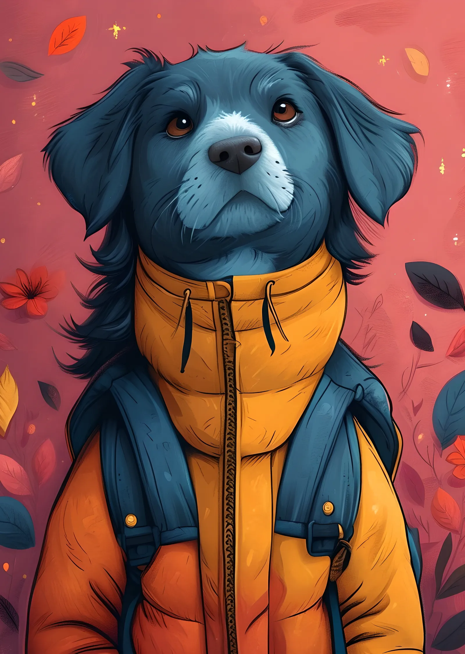 Sevimli Köpek: Maceraya Hazır metal tablo