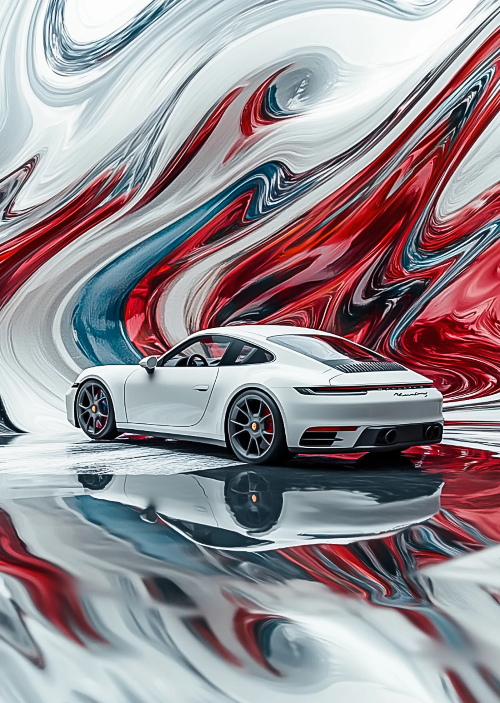 Porsche 911: Modern Performansın Simgesi metal tablo