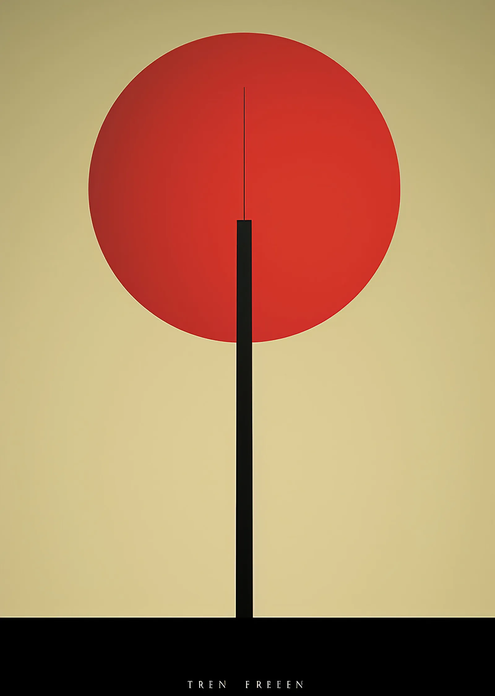 Soyut Minimalist Kompozisyon metal tablo