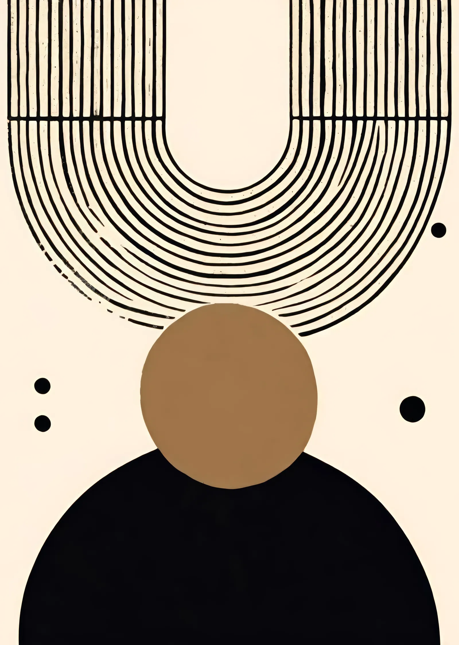 Minimalist Soyut Figür metal tablo