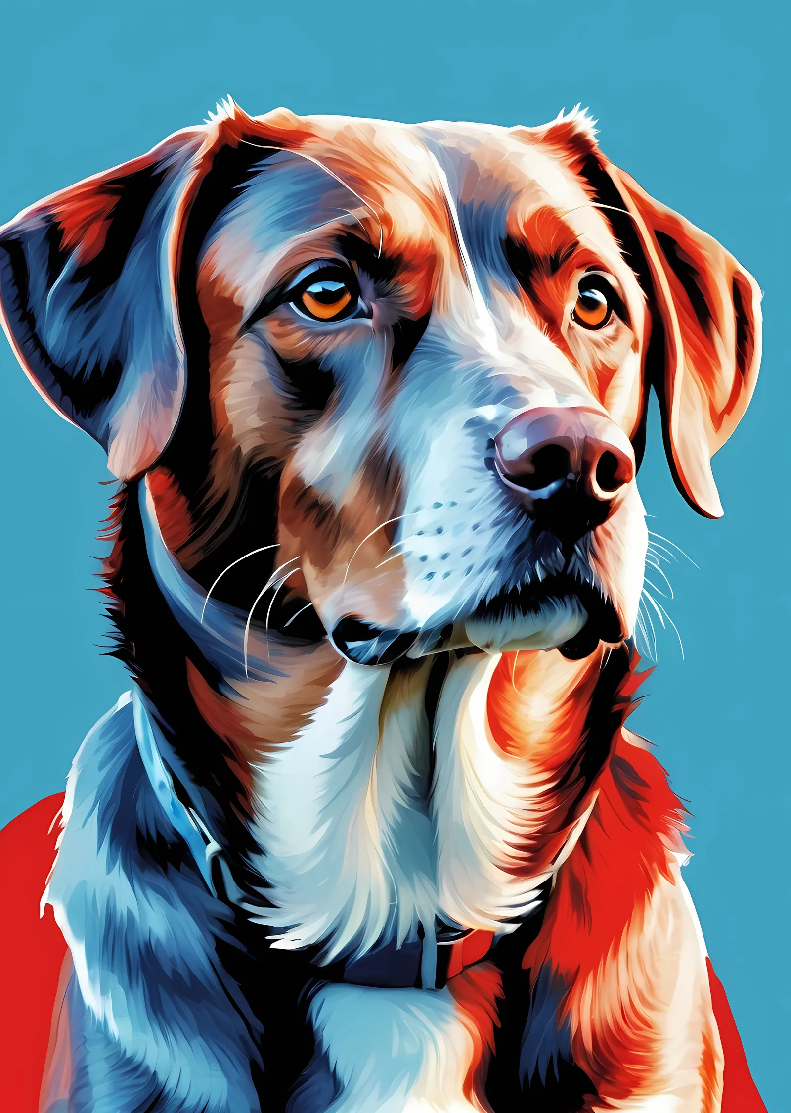 Evcil Hayvan: Sevimli Bir Köpek Portresi metal tablo