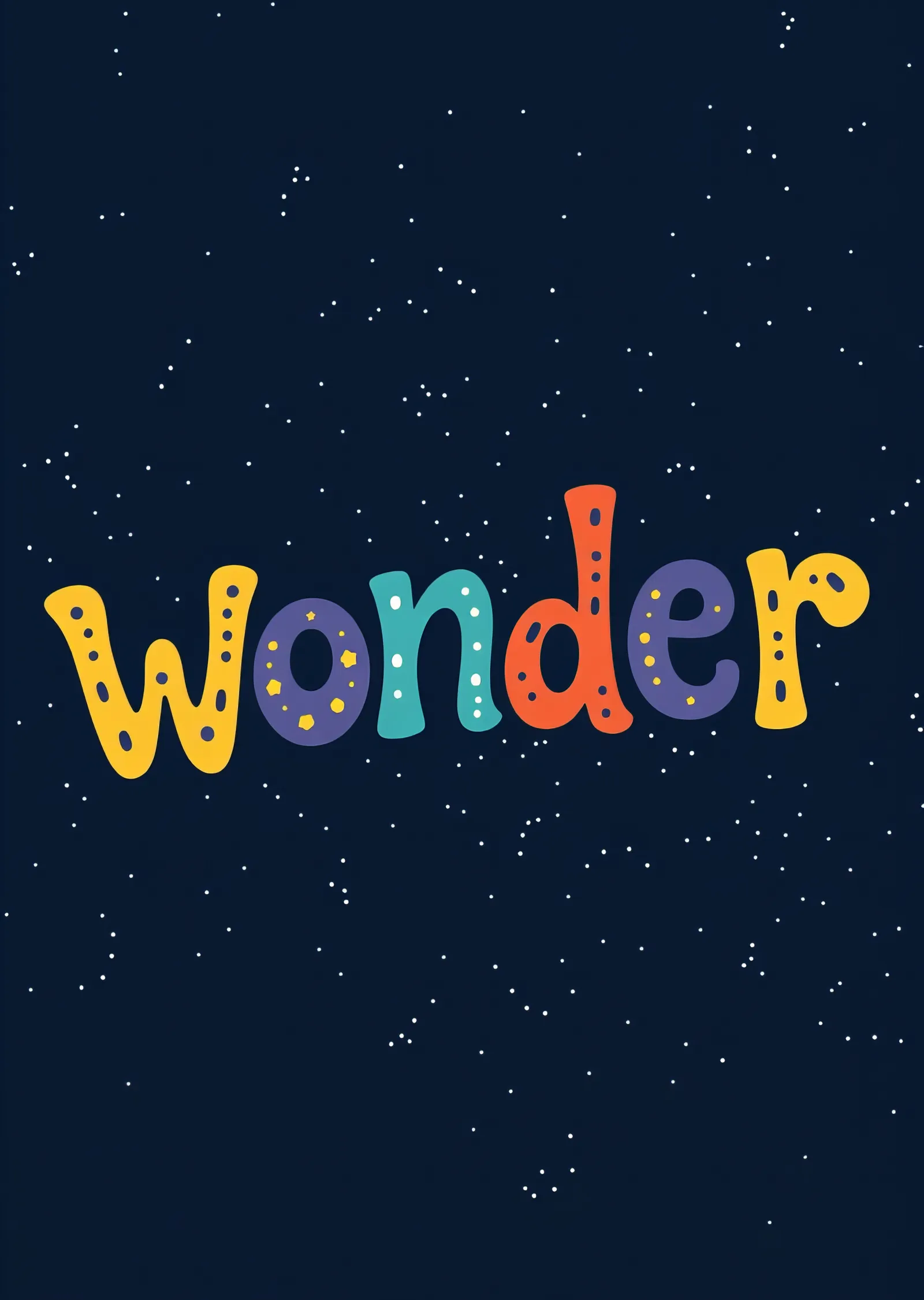Wonder: Uzay Temalı Renkli İllüstrasyon metal tablo