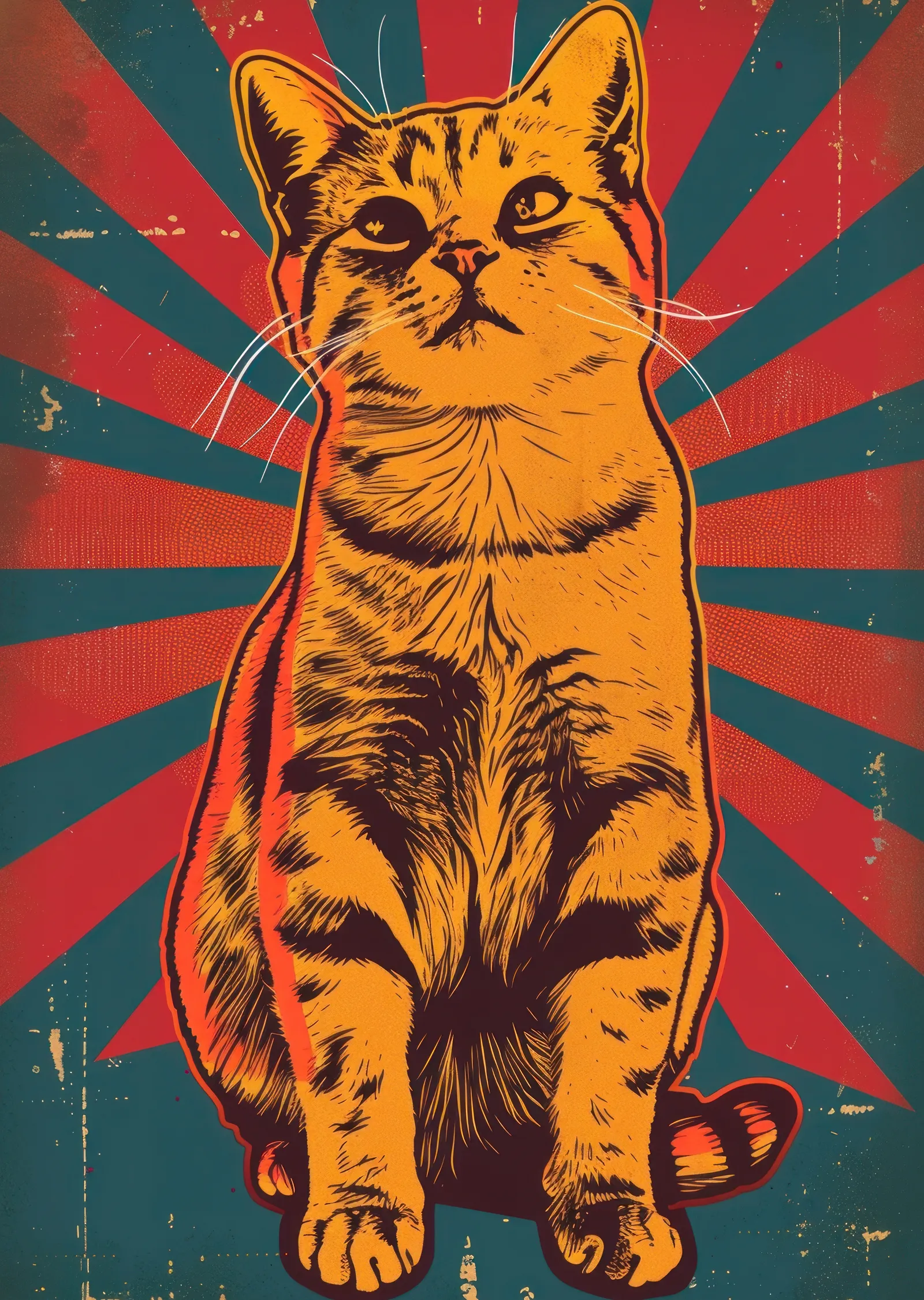 Evcil Kedi: Sanat Eseri metal tablo