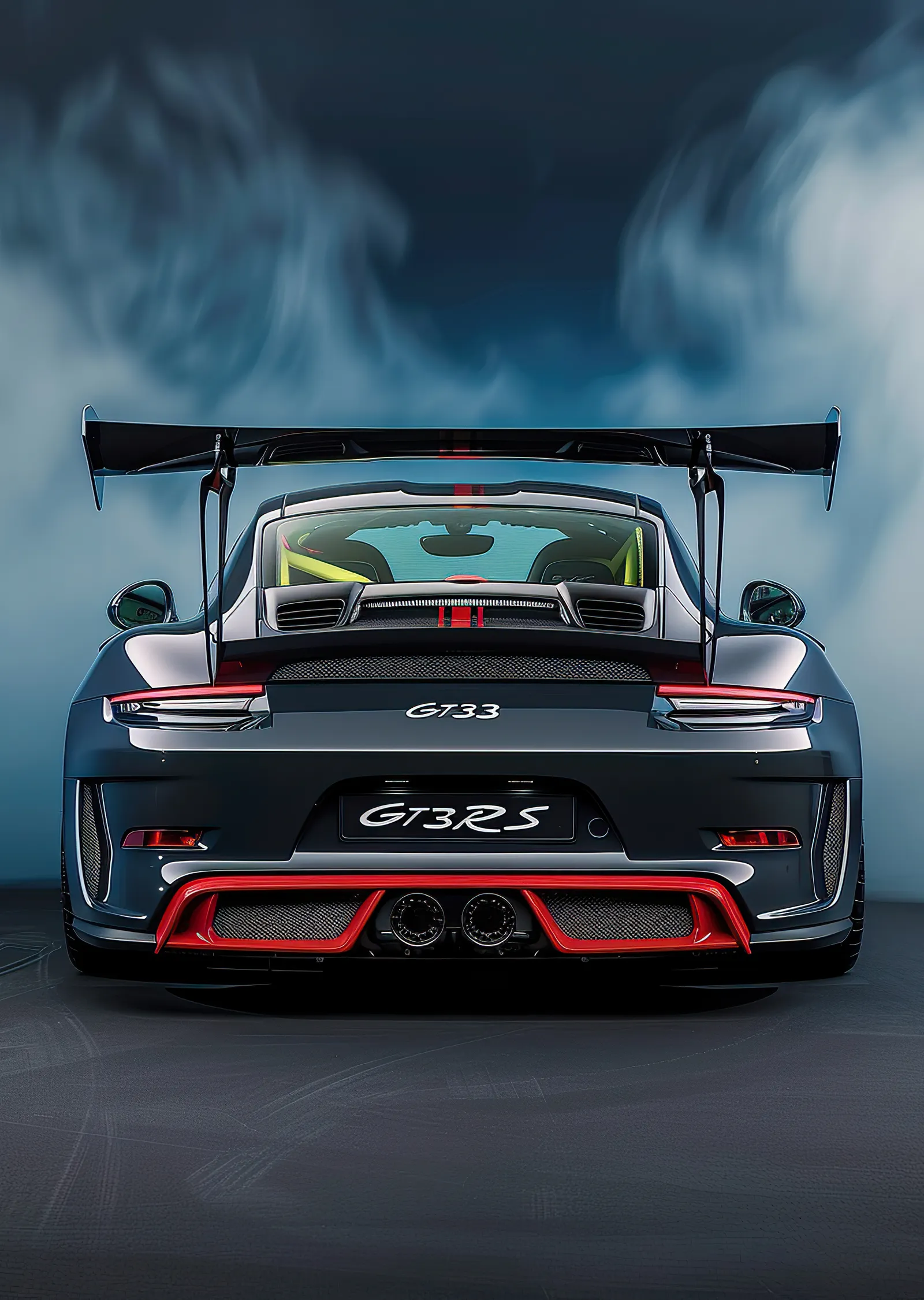 Porsche 911 GT3 RS - Yüksek Performanslı Yarış Arabası metal tablo