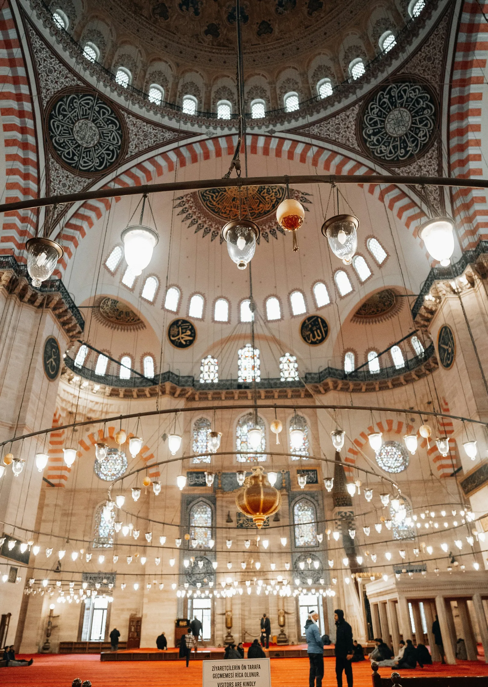 Sultanahmet Camii İç Mekanı metal tablo