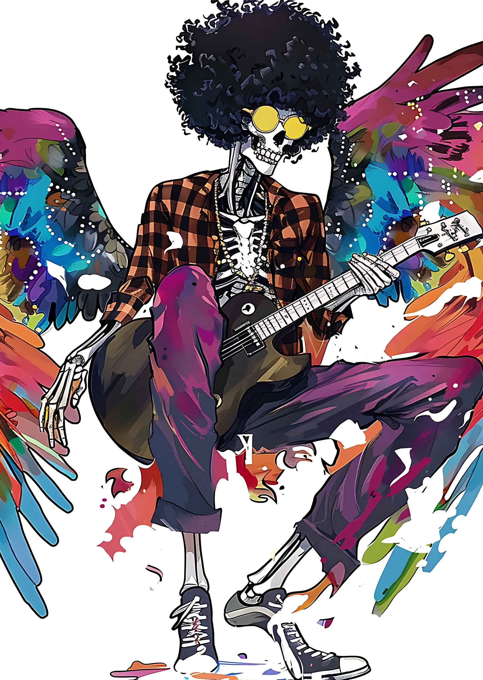 Brook Gitar Çalıyor metal tablo