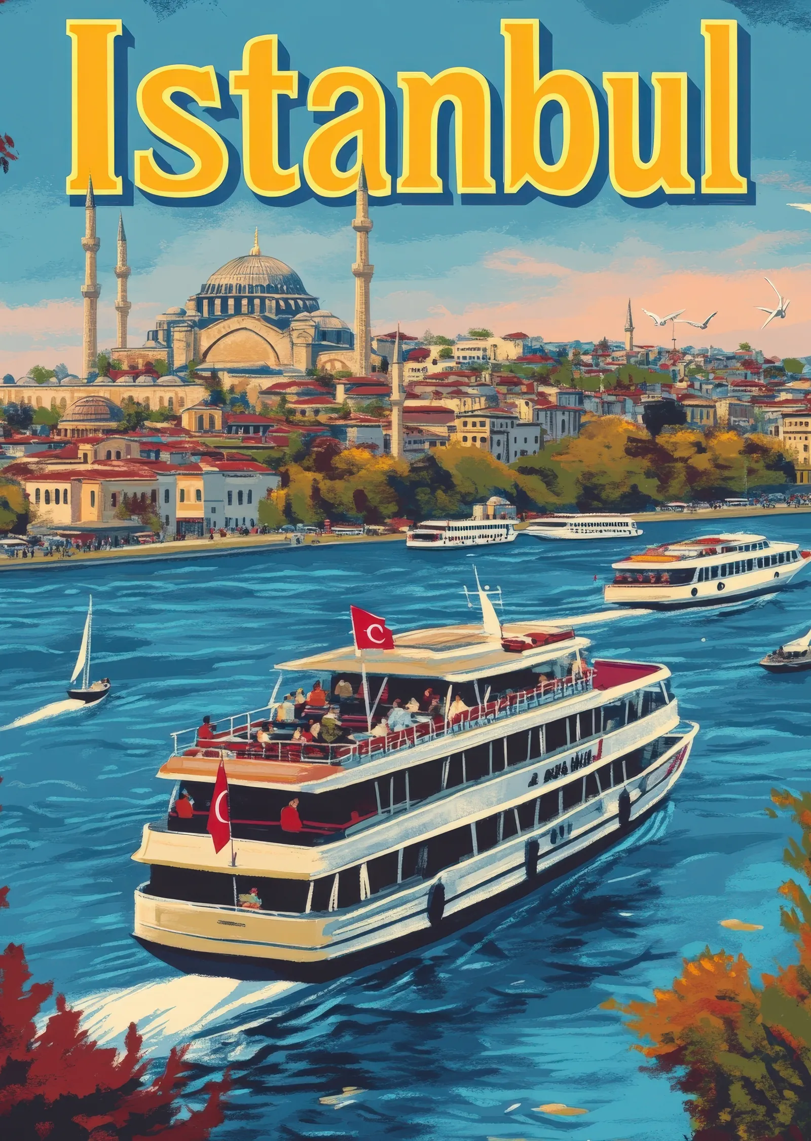 İstanbul: Boğazda Bir Gün metal tablo