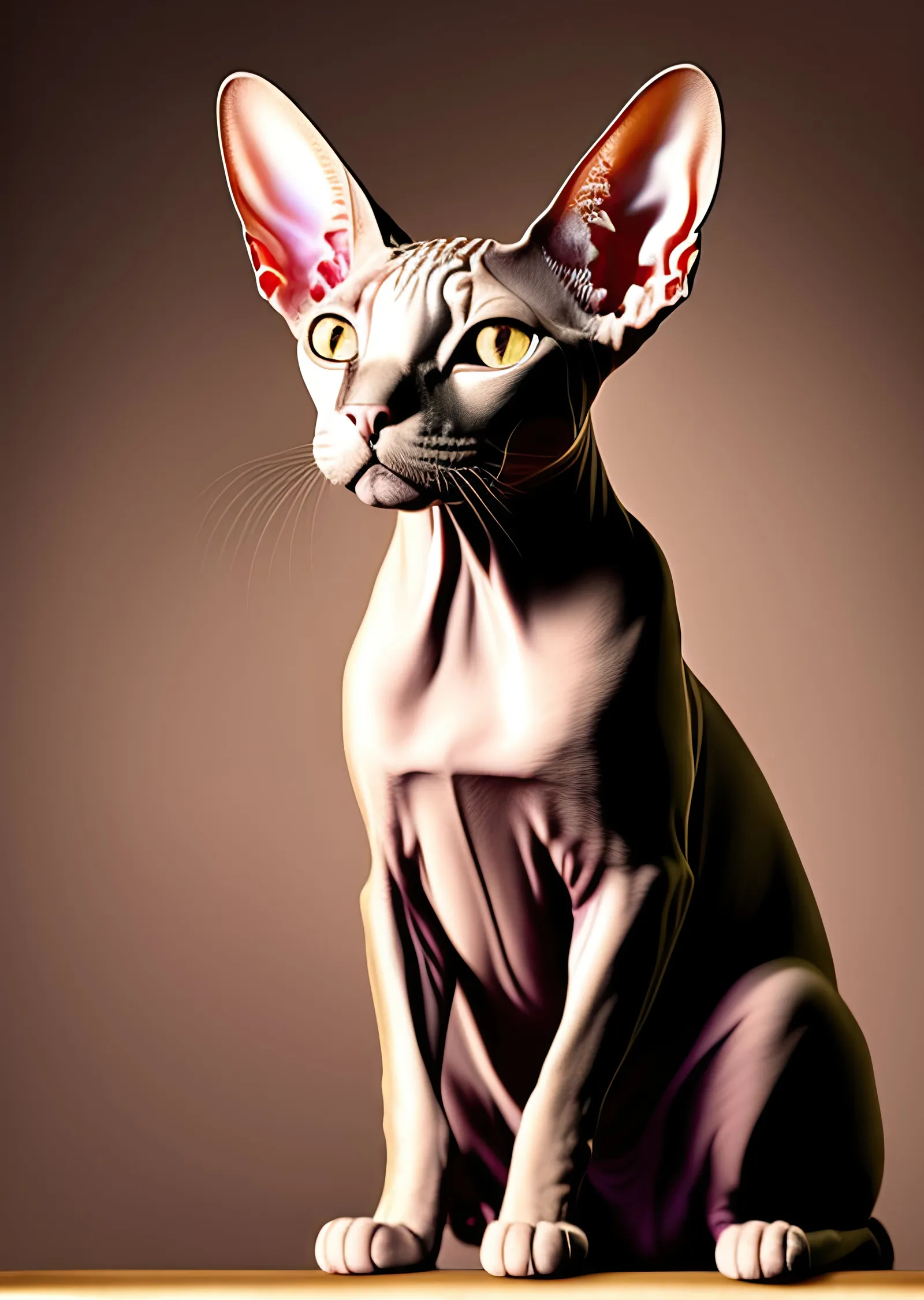 Evcil Hayvanlar: Sphynx Kedisi metal tablo
