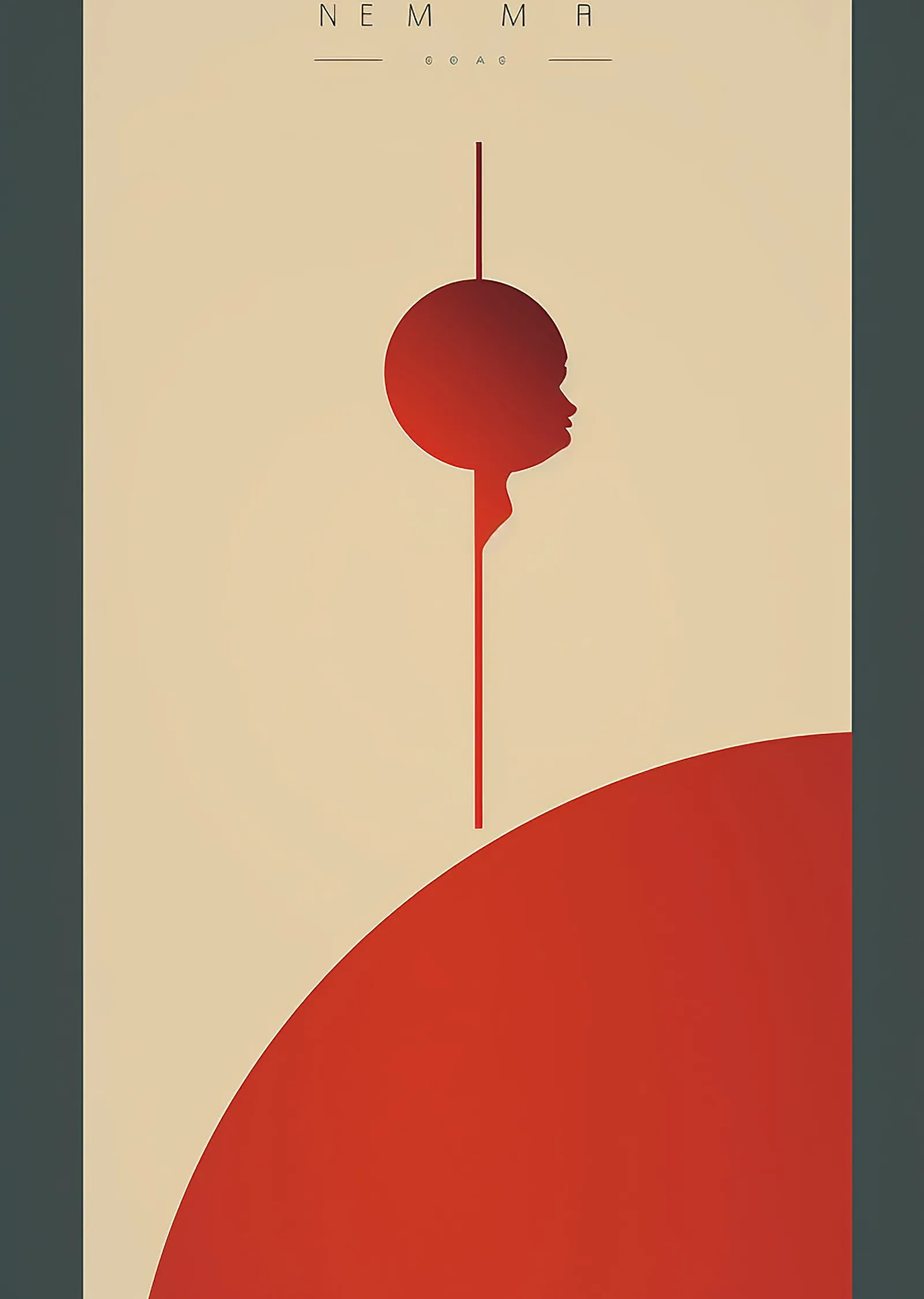 Soyut Sanat: Minimalist Kadın Silueti metal tablo