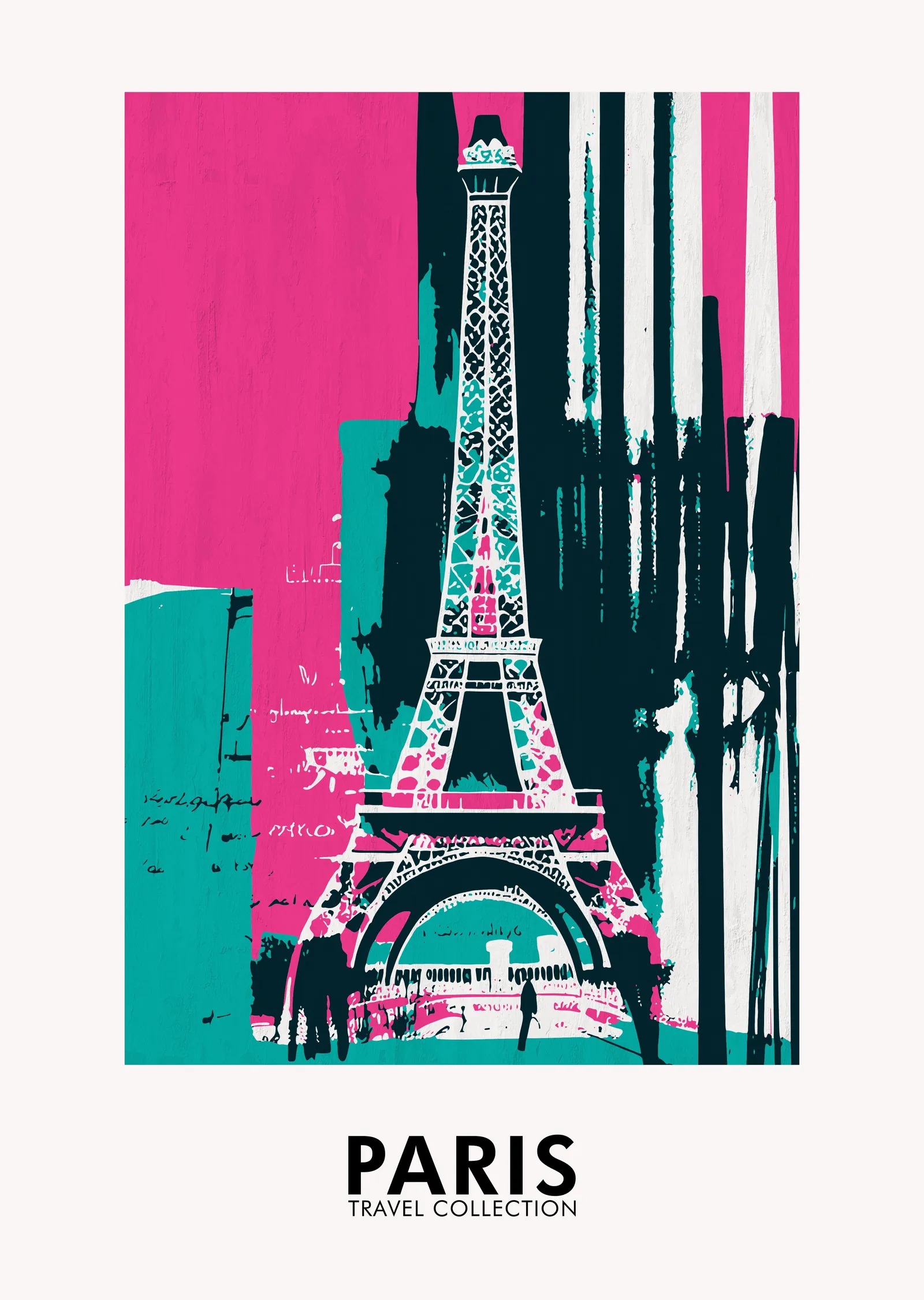 Paris Seyahat Koleksiyonu metal tablo