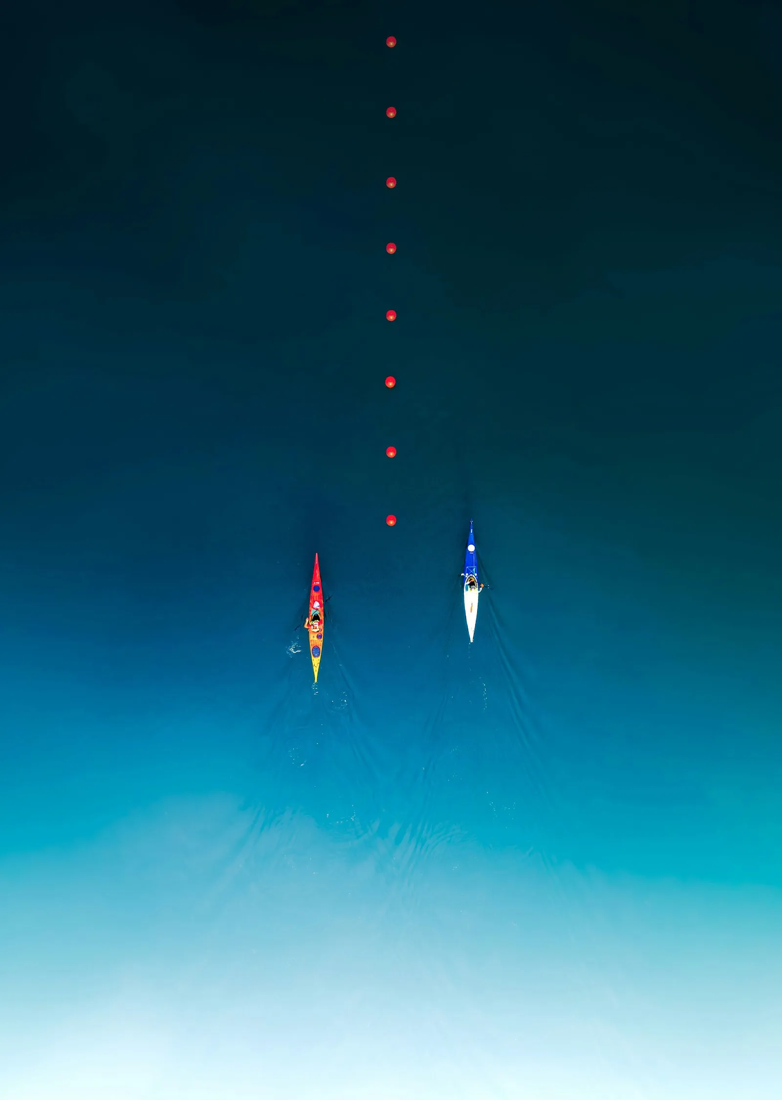 Minimalist Kayak Manzarası metal tablo
