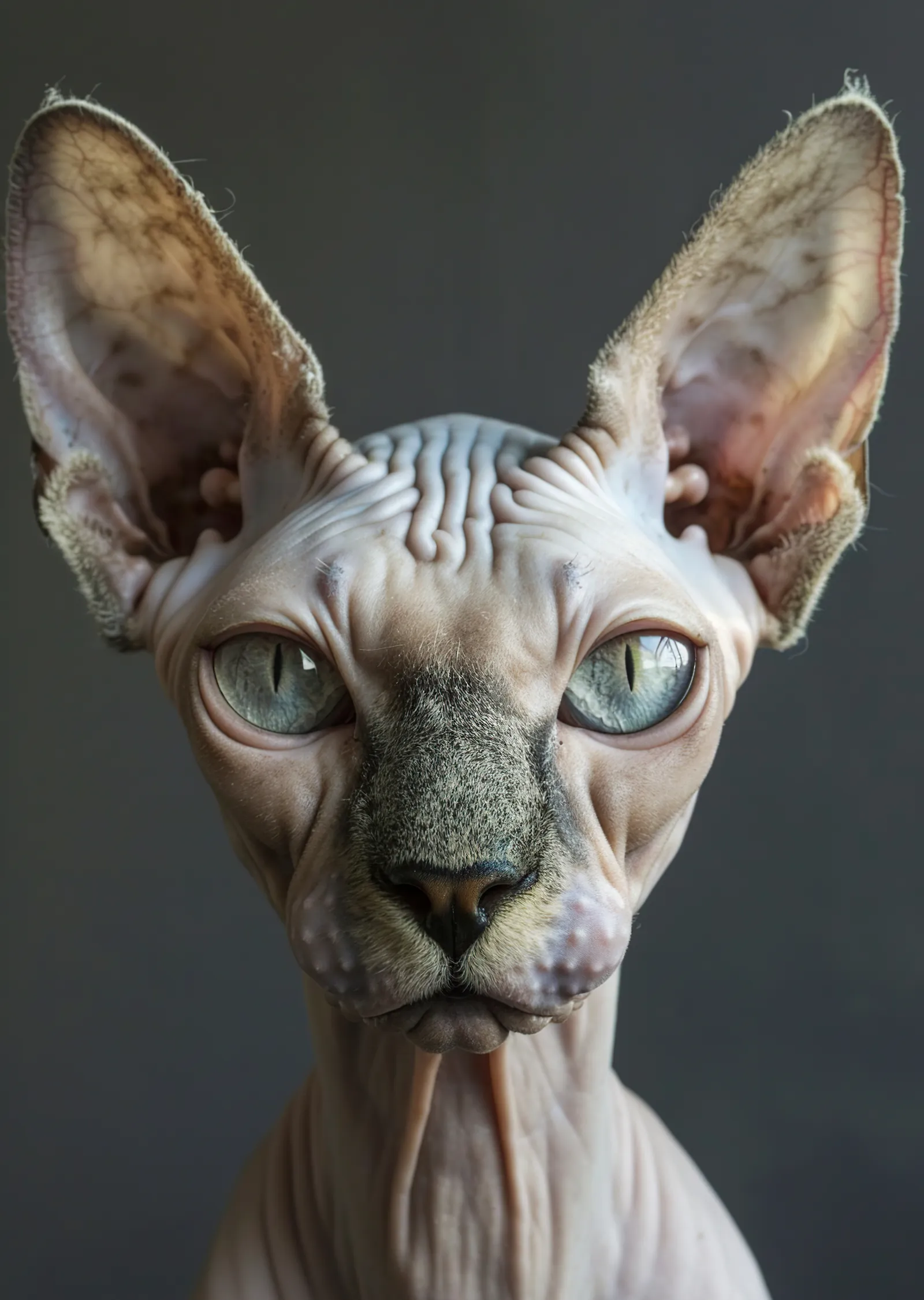 Fantastik Kedi Portresi metal tablo