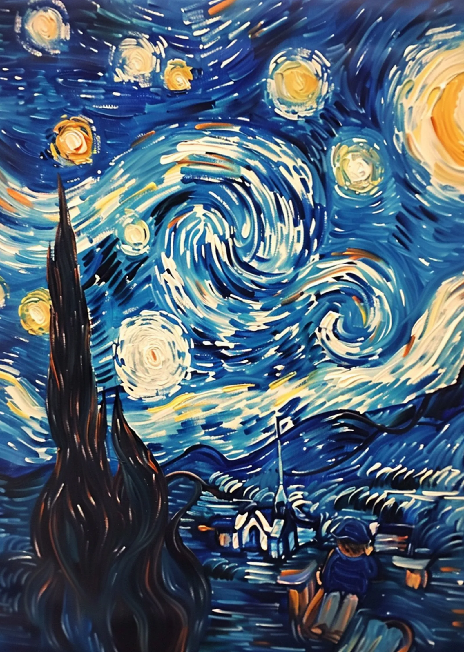 Yıldızlı Gece: Van Gogh'un Efsanevi metal tablo