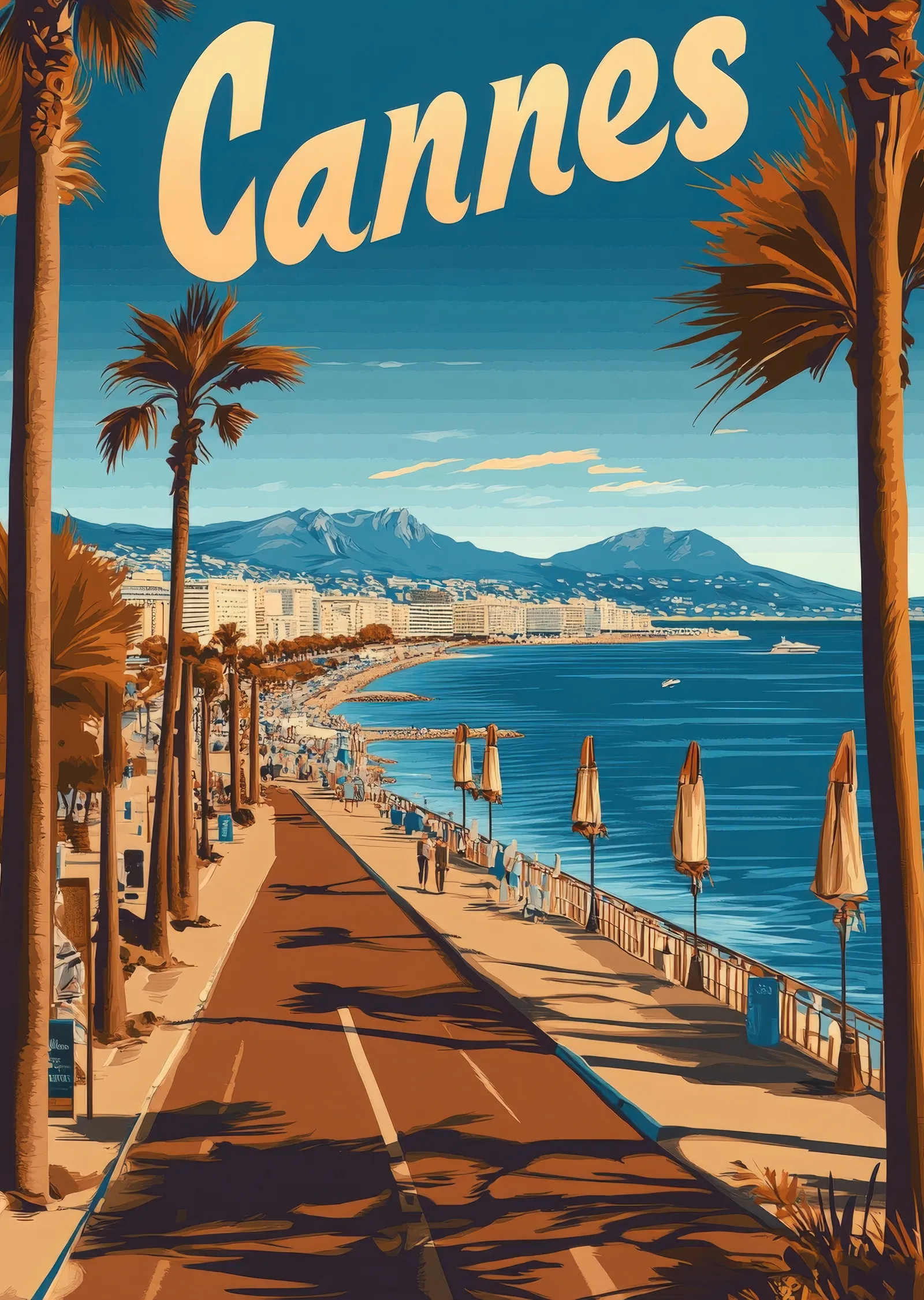 Cannes: Akdeniz'in İncisi metal tablo