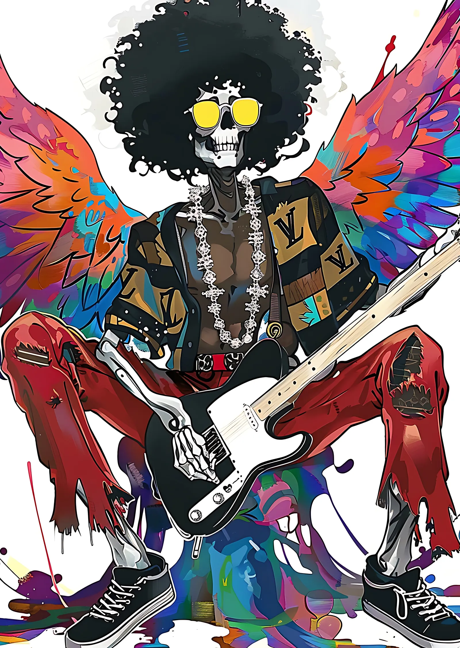 One Piece: Soul King Brook metal tablo