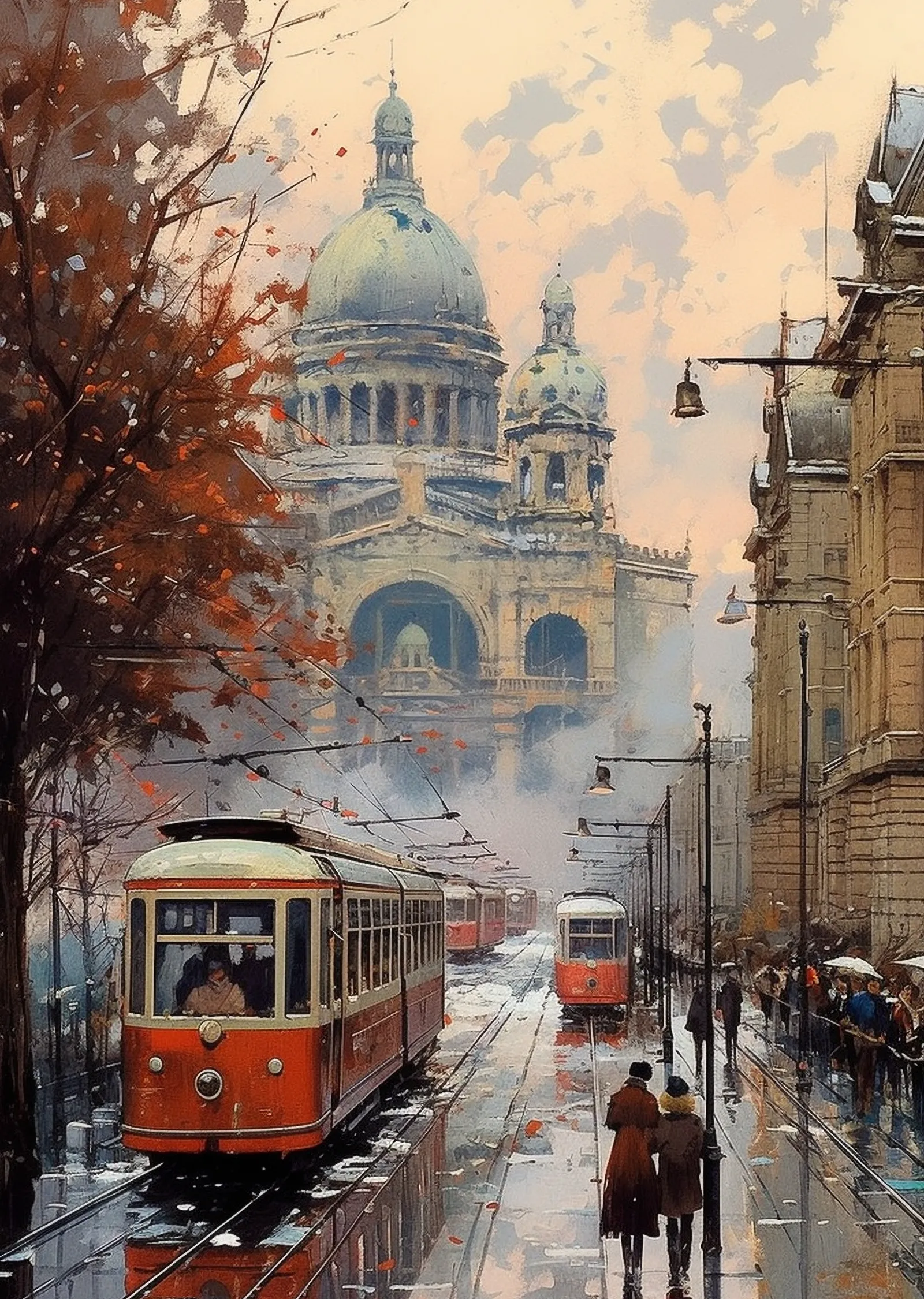 Paris Tramvay metal tablo