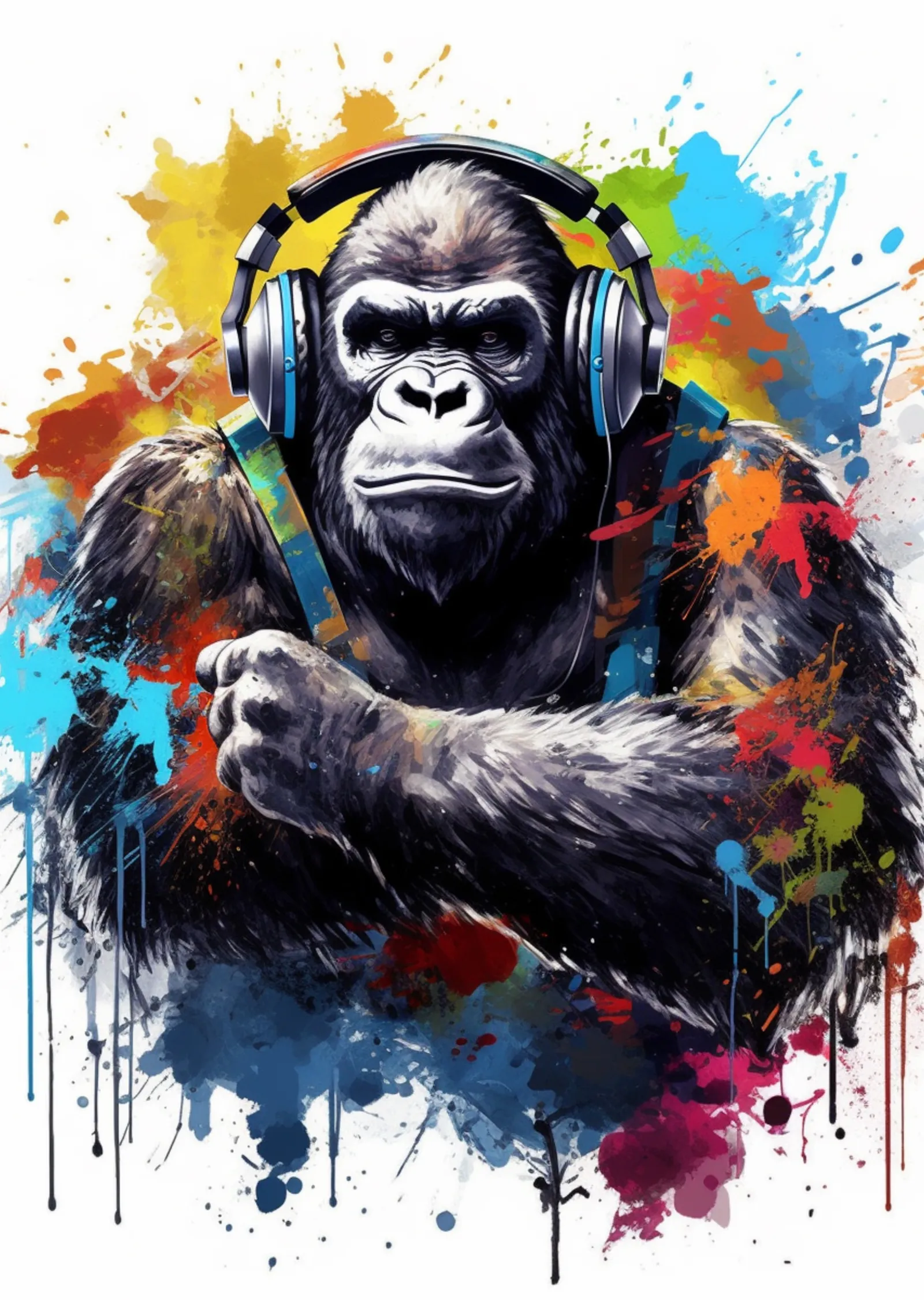 Gorilla Müziksever metal tablo