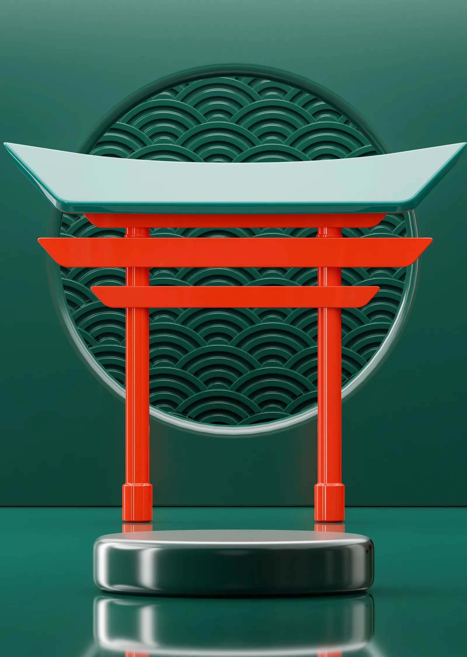 Japon Torii Kapısı: Geleneksel Tasarım metal tablo