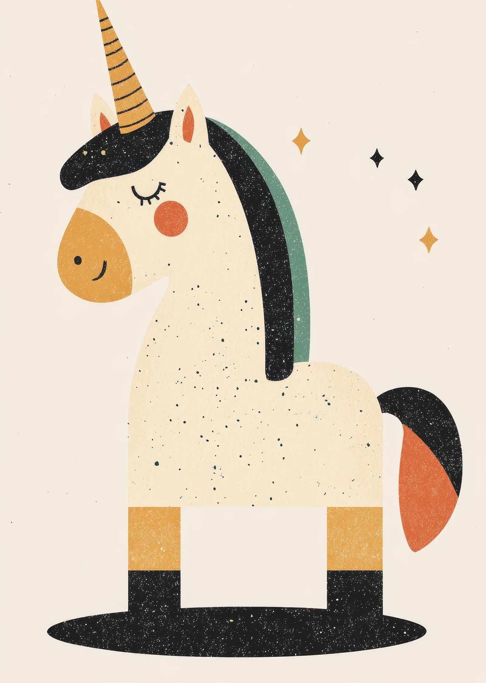 Unicorn: Fantastik Bir Yaratık metal tablo