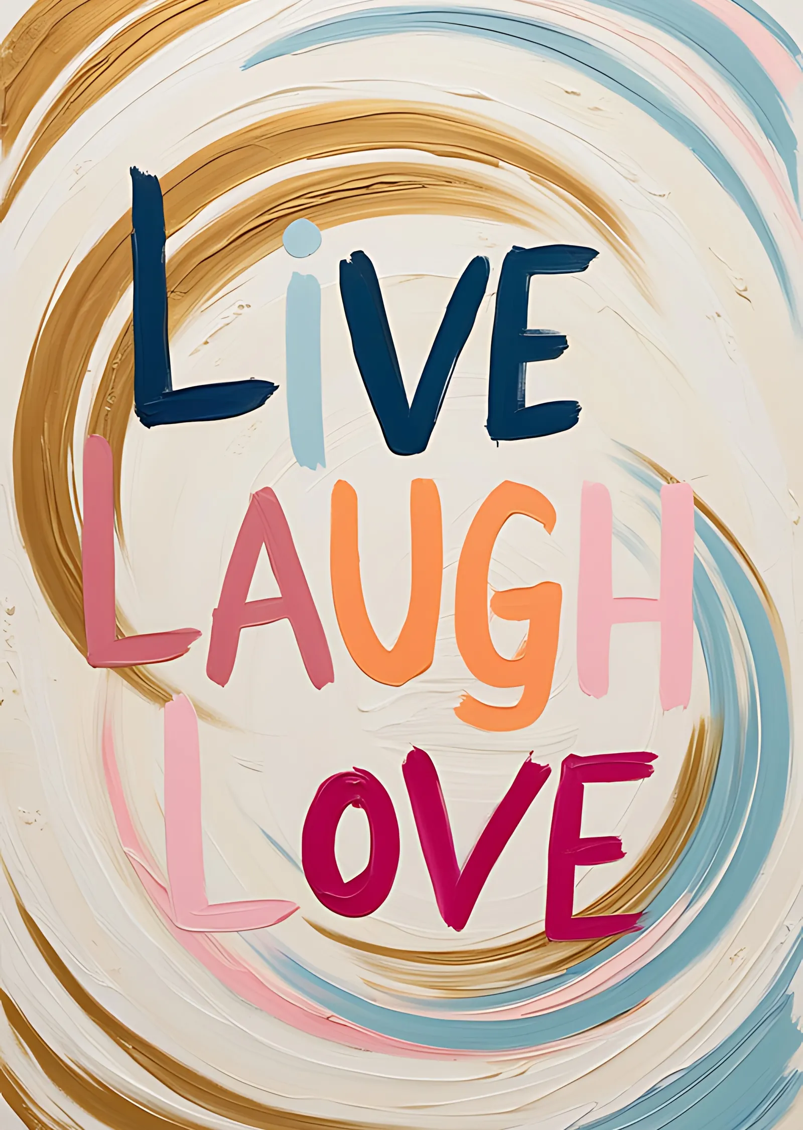 Live Laugh Love metal tablo