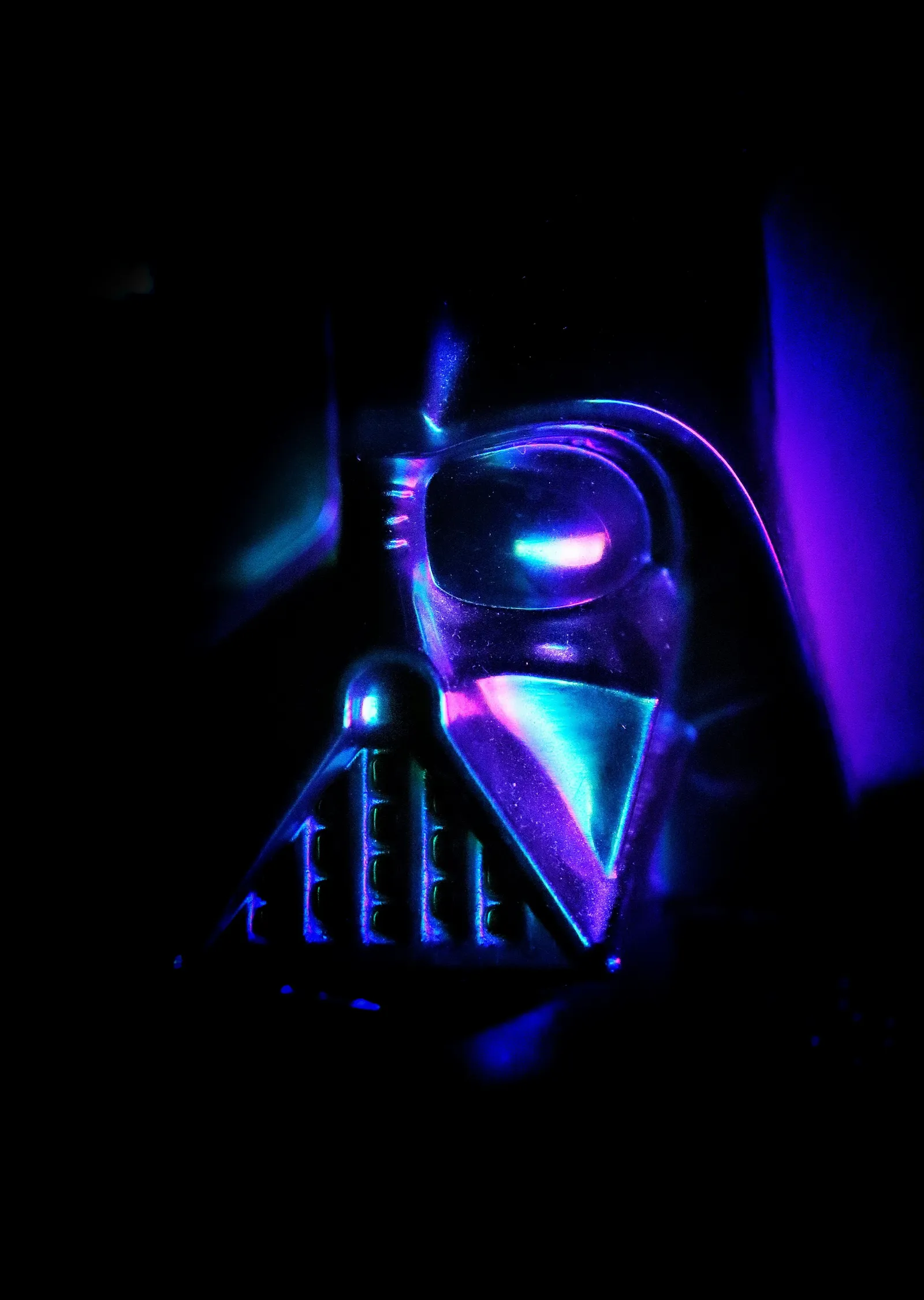 Darth Vader: Karanlıkta Parlayan Kask metal tablo