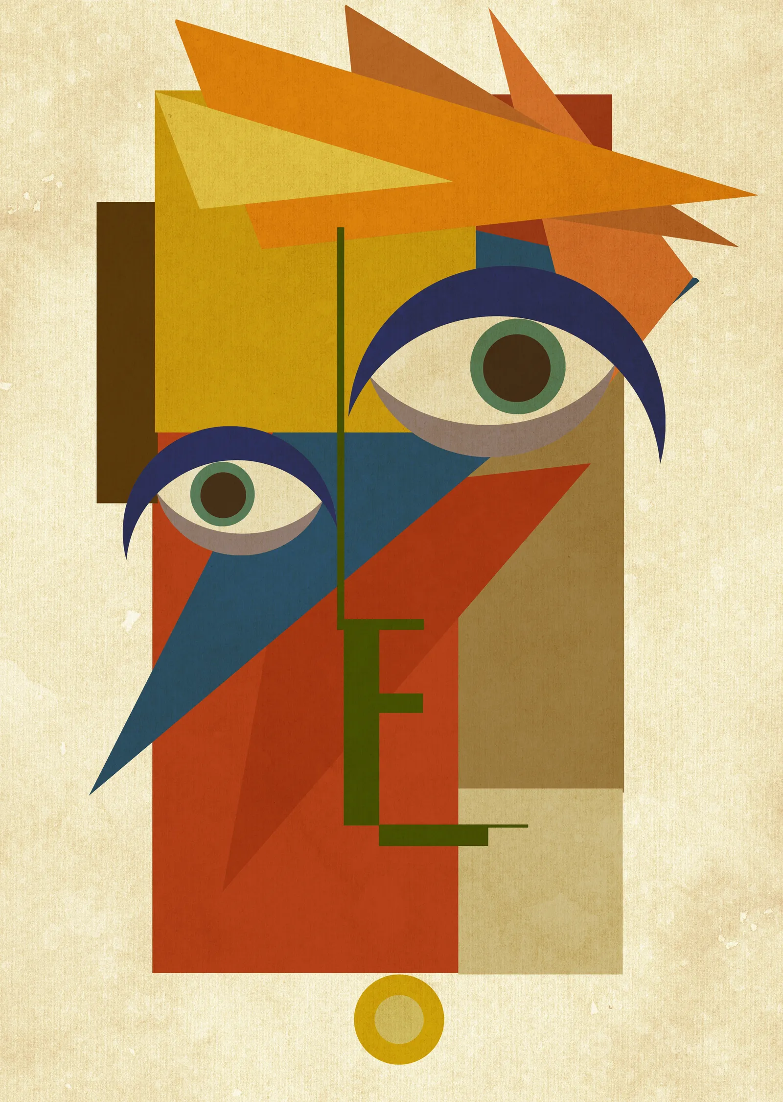 David Bowie metal tablo