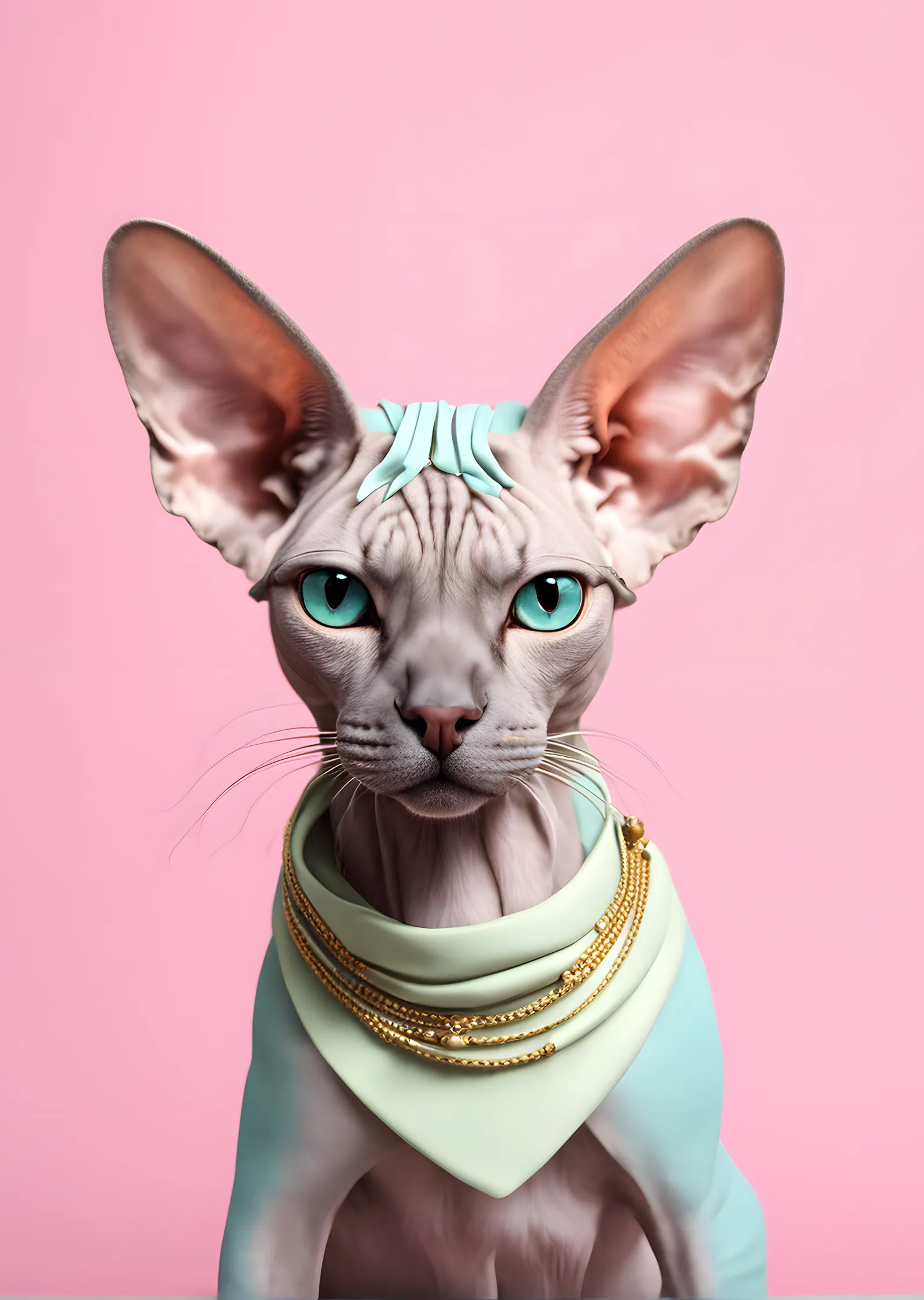 Moda Kedi metal tablo