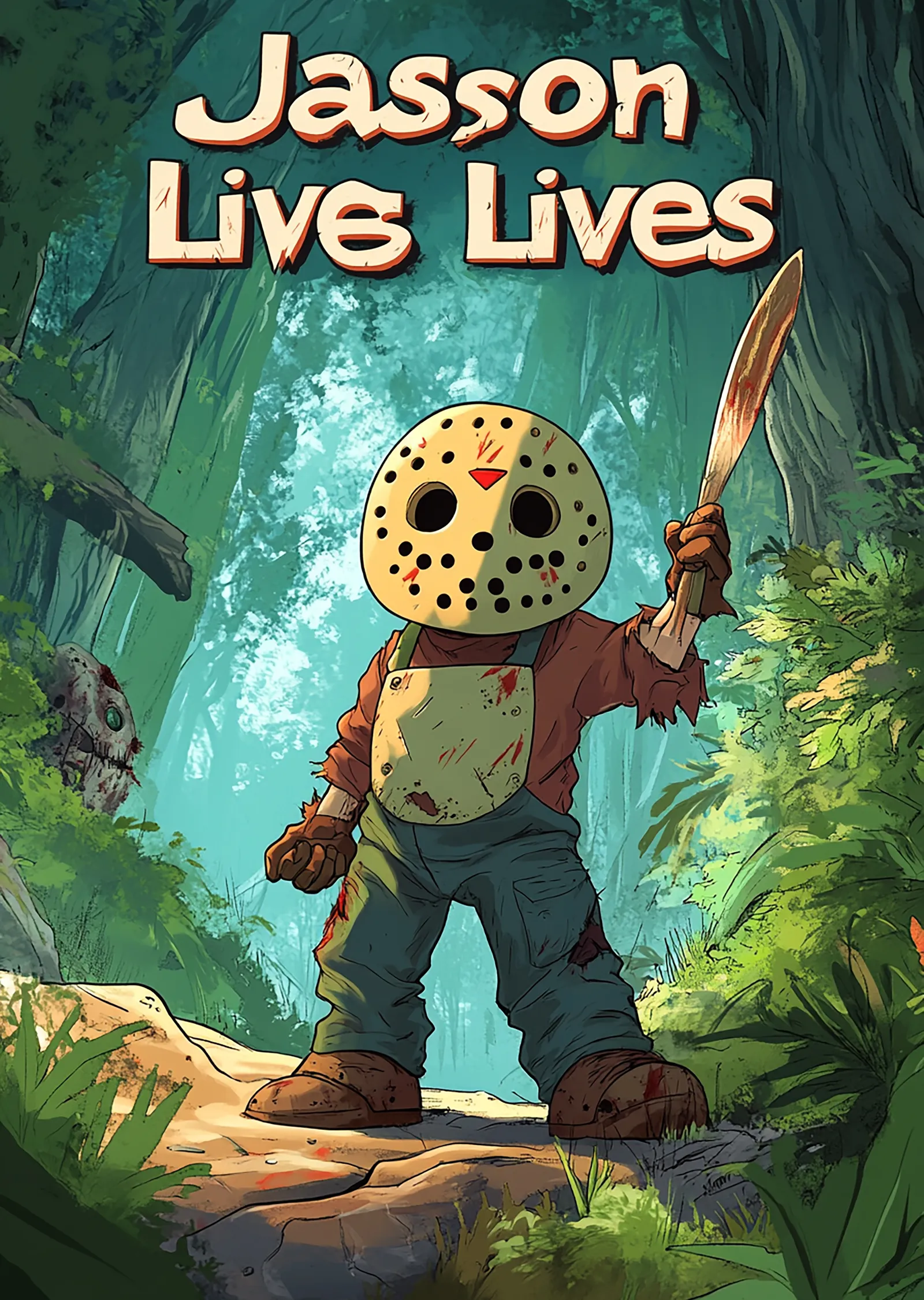 Jason Voorhees metal tablo